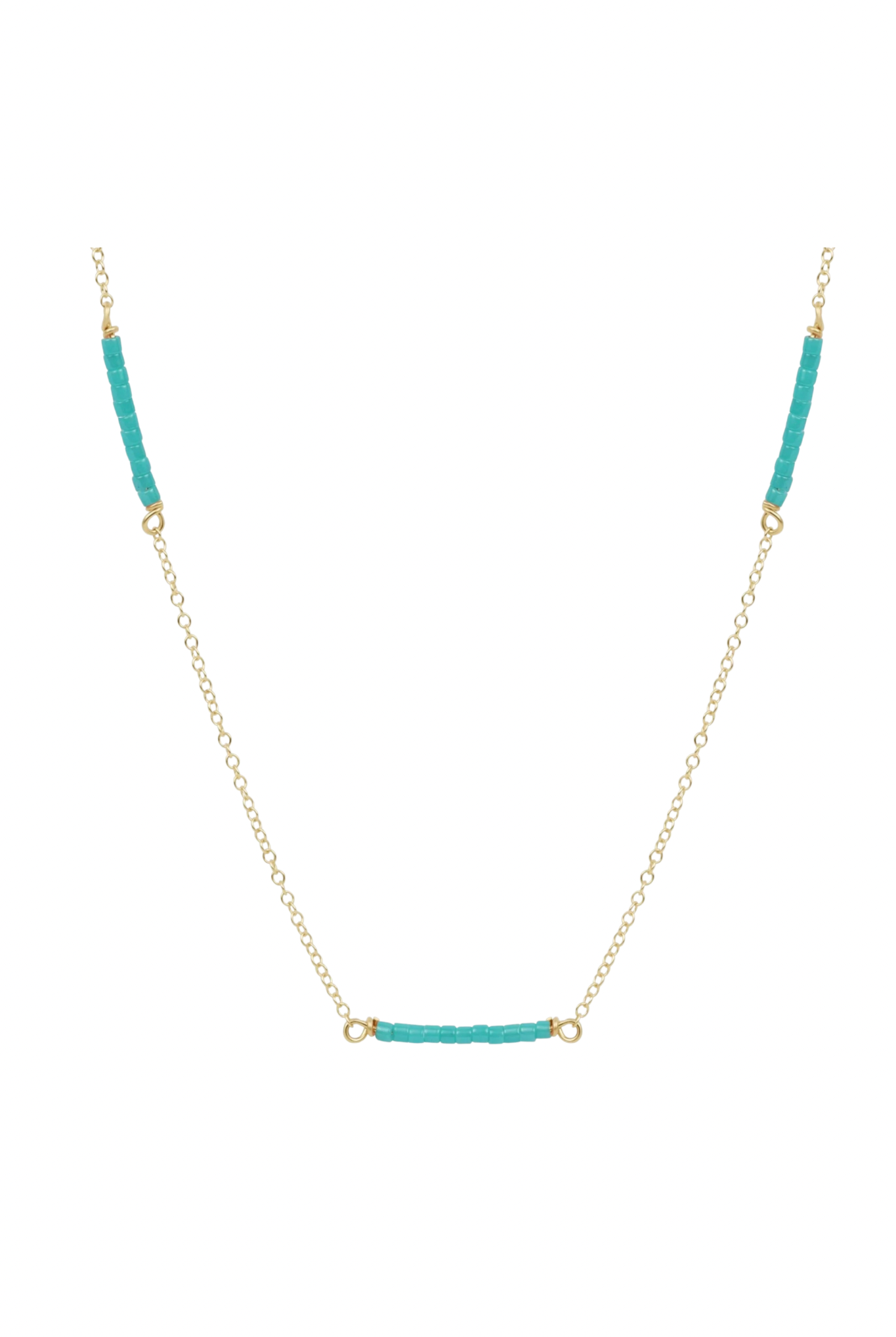 Enewton Simplicity Sea Glass Hope Bliss Gold Necklace with delicate chain and sea glass pendant for elegant jewelry styling