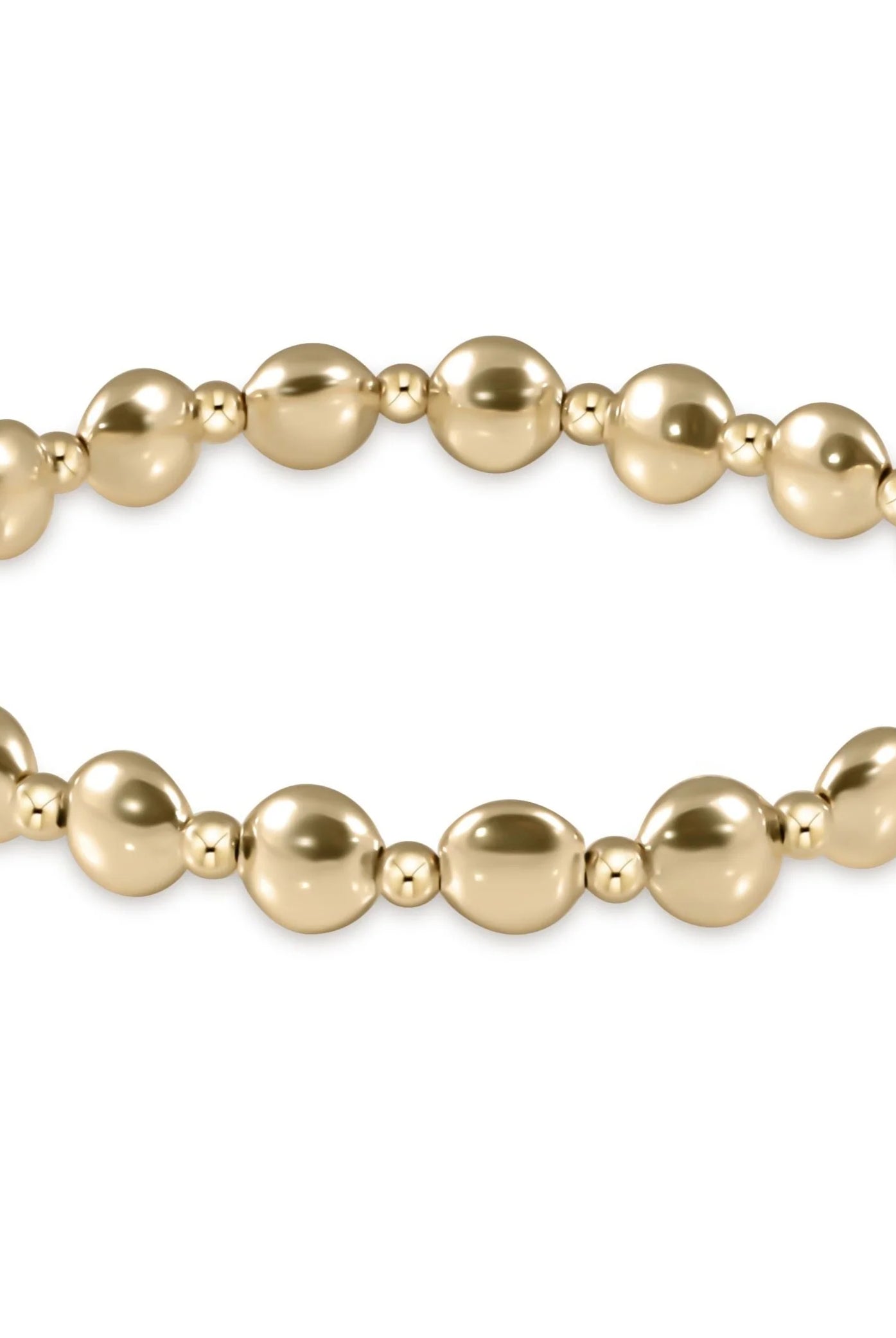 Enewton 6mm Honesty Grateful Gold Bead Bracelet - Be You Boutique