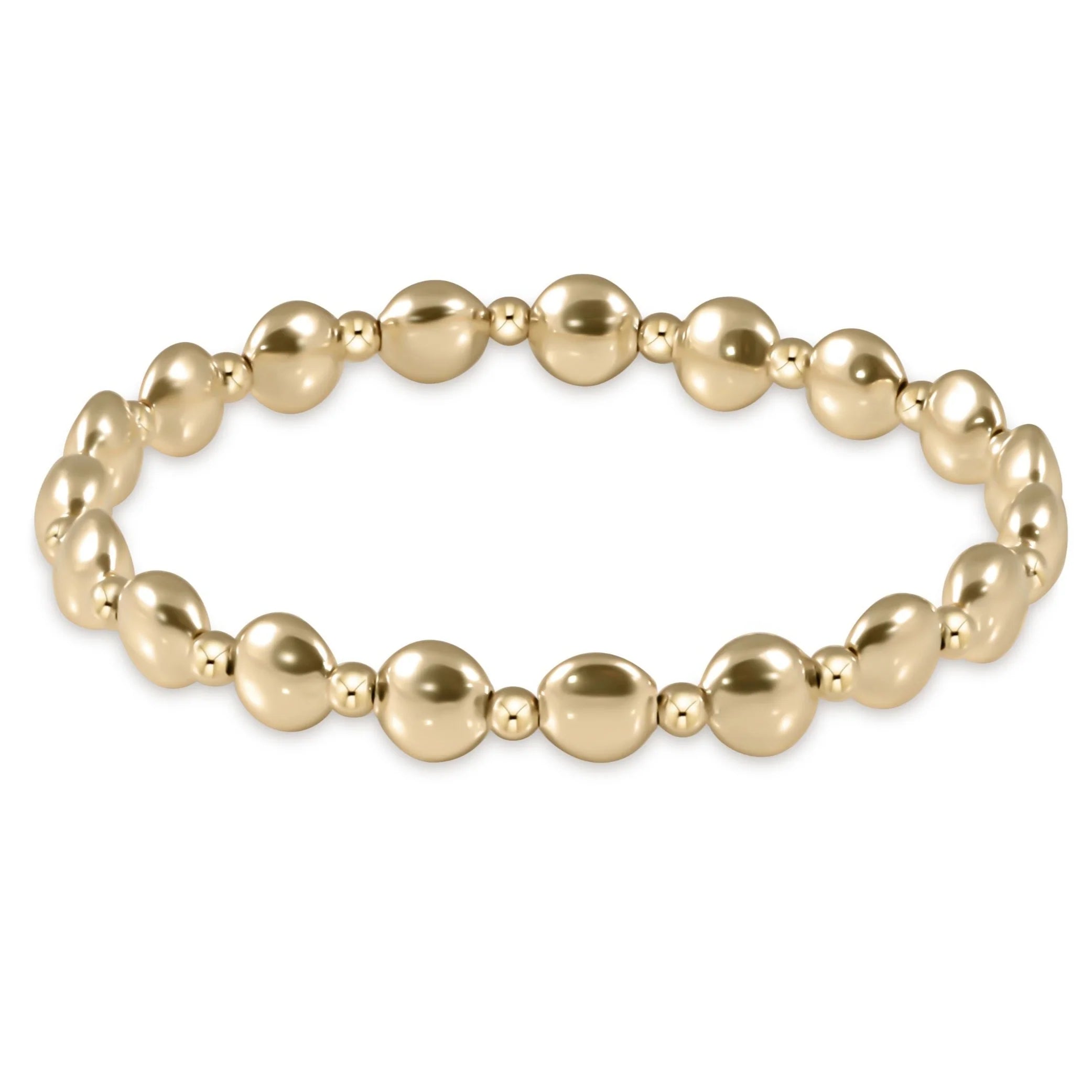 Enewton 6mm Honesty Grateful Gold Bead Bracelet - Be You Boutique