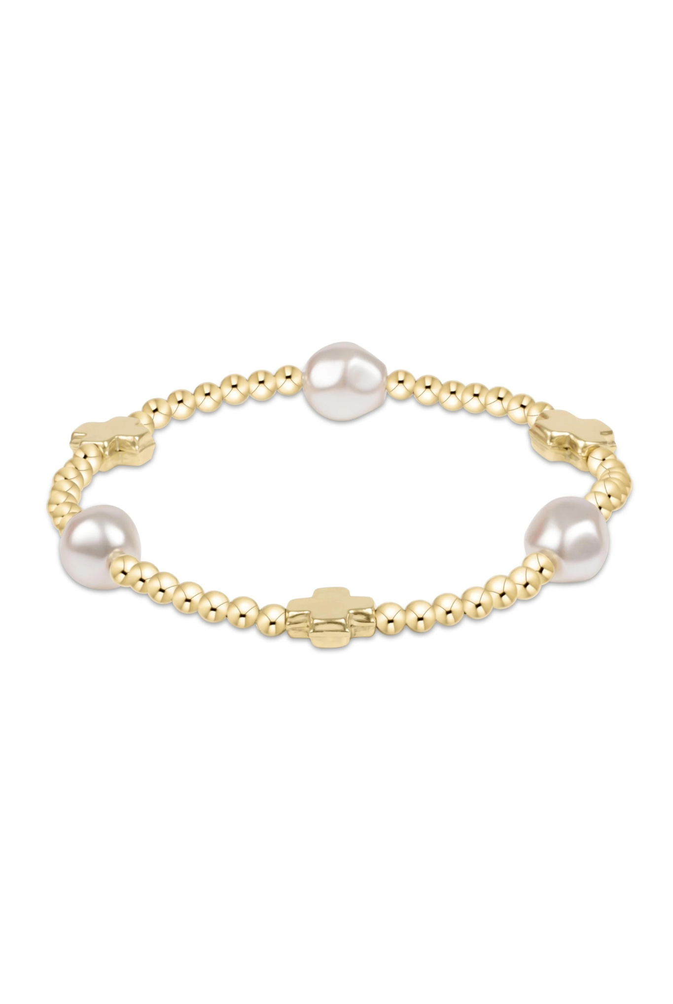 Enewton 3mm Signature Cross Admire Pearl Bracelet - Be You Boutique