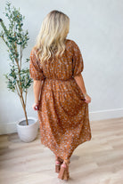 Diana Floral Bubble Sleeve Midi Dress - Be You Boutique