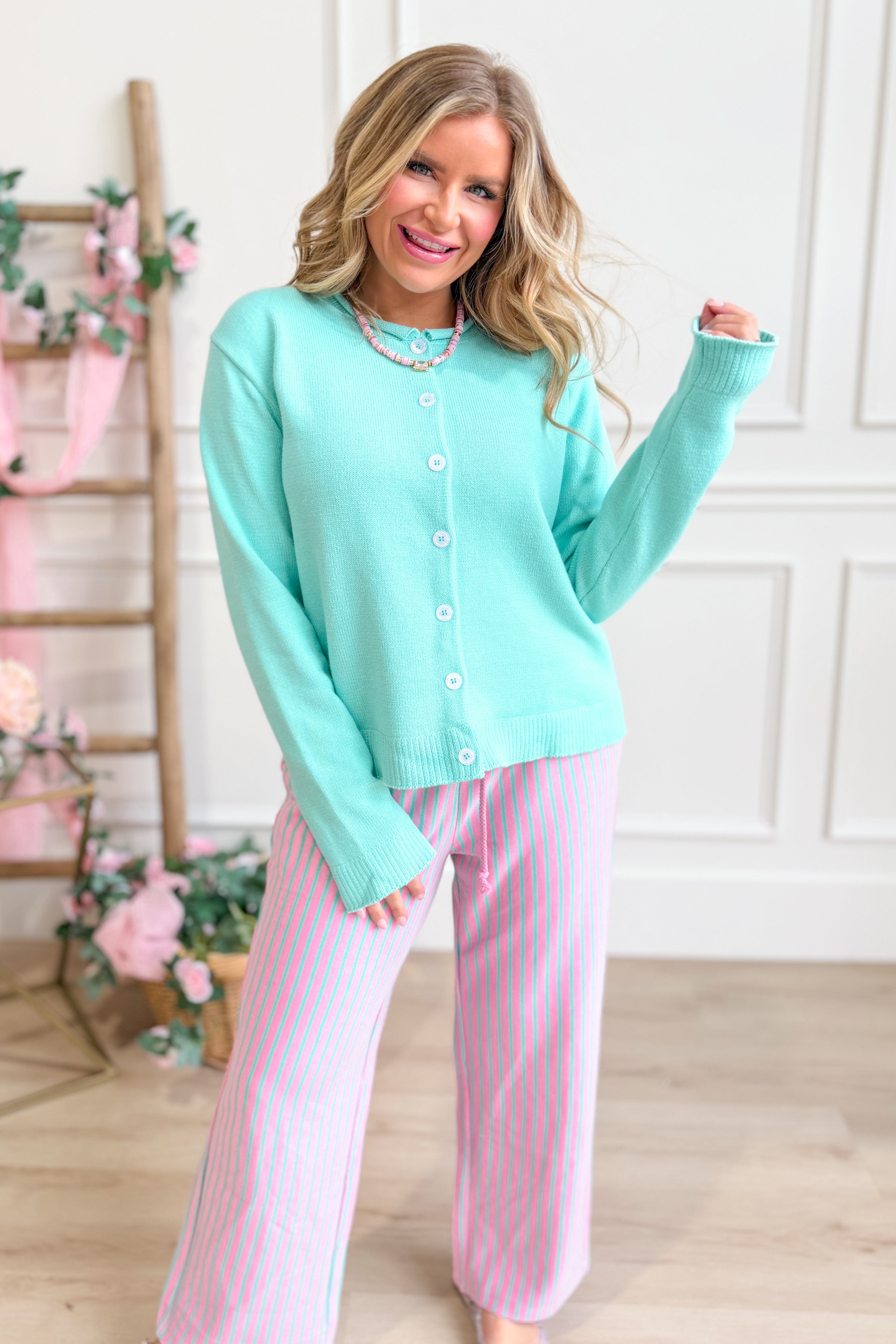 Roy Raw Edge Button Down Sweater Cardigan - Be You Boutique