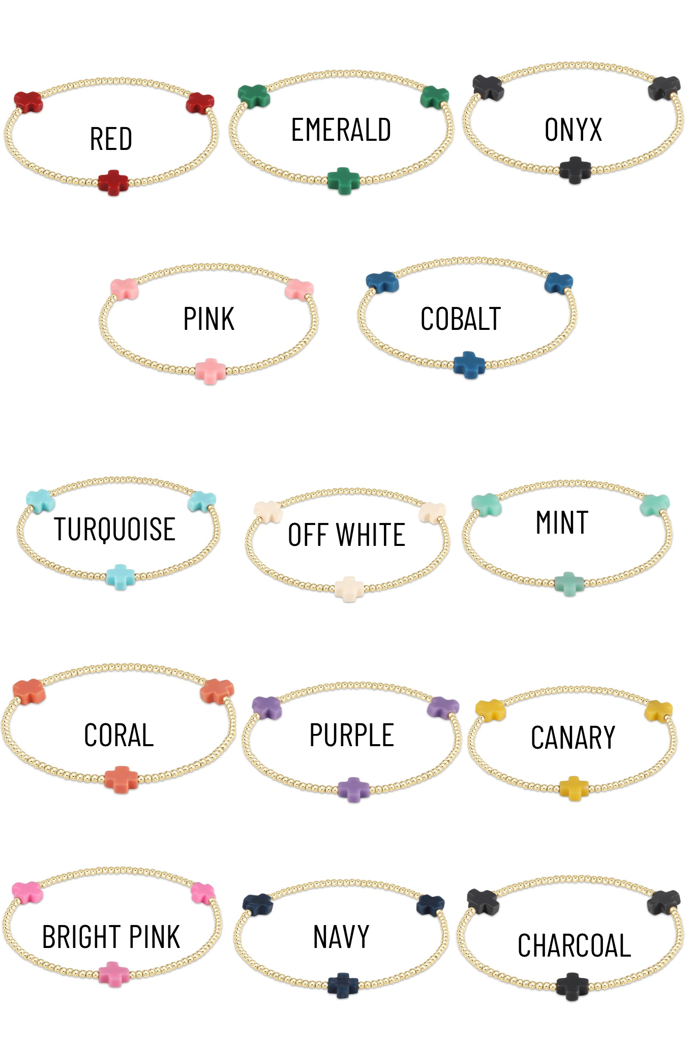 Enewton 2mm Signature Cross Gold Bracelet - Be You Boutique