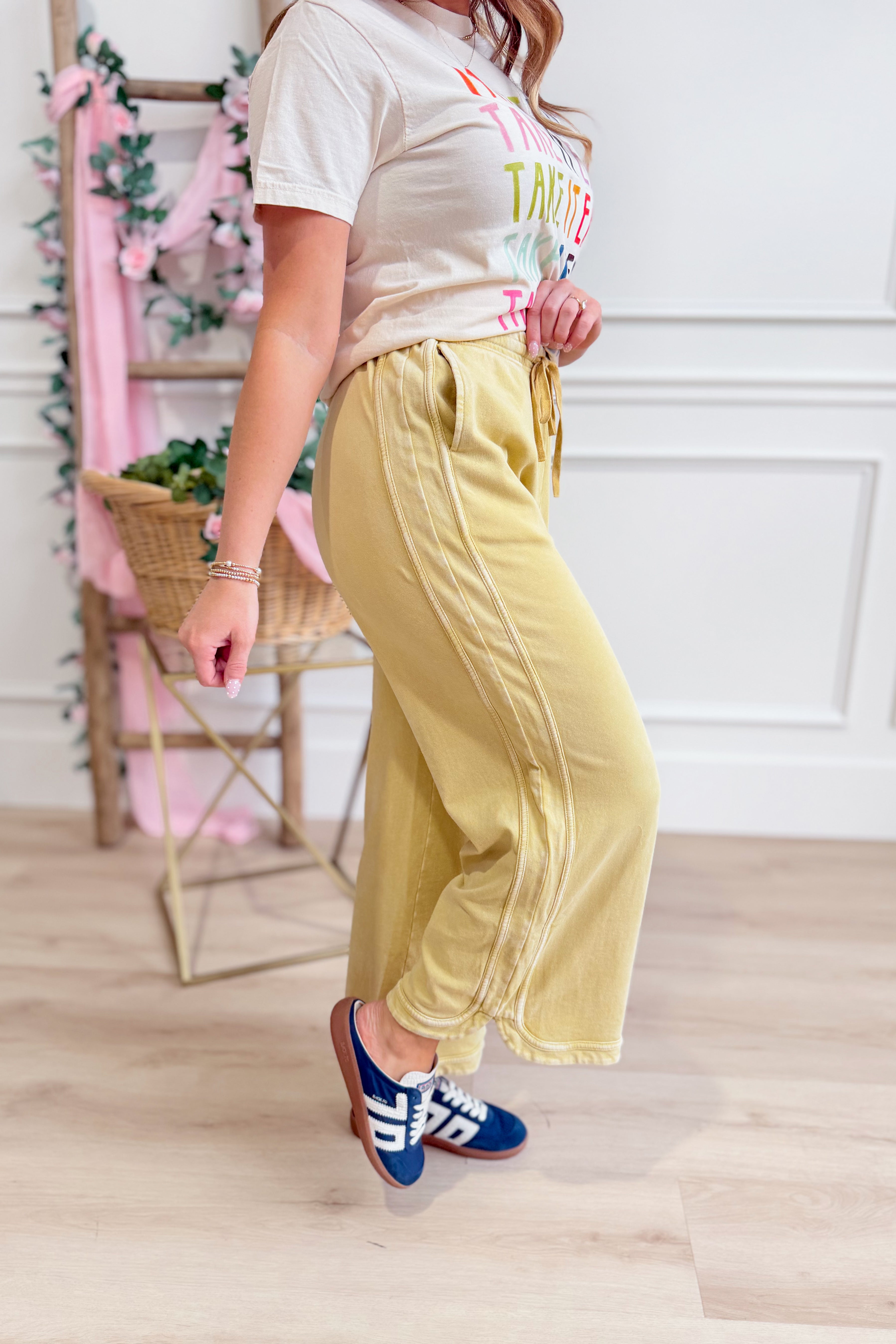 Cooper Washed Terry Knit Pant - Be You Boutique