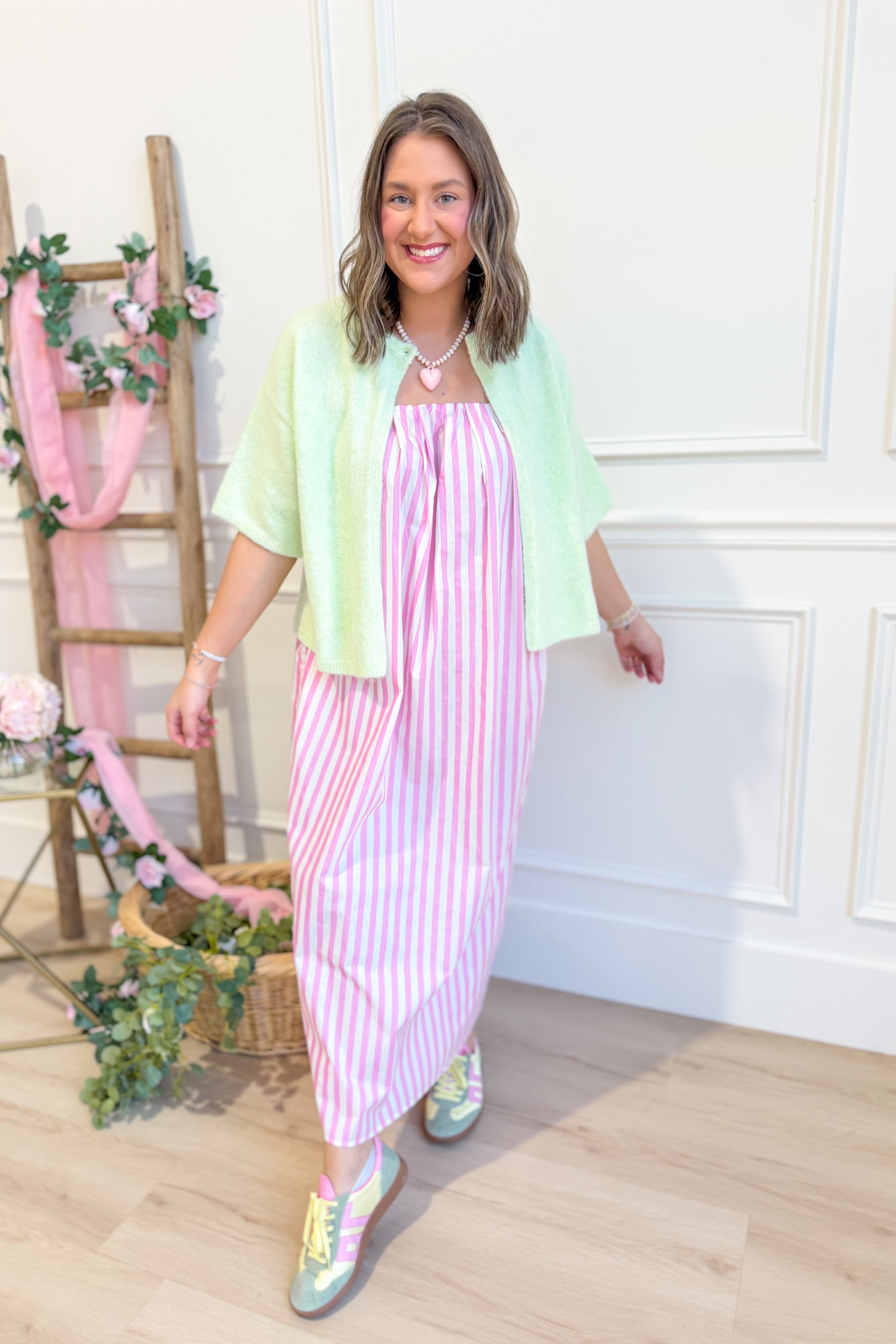 Cory Striped Midi Dress - Be You Boutique