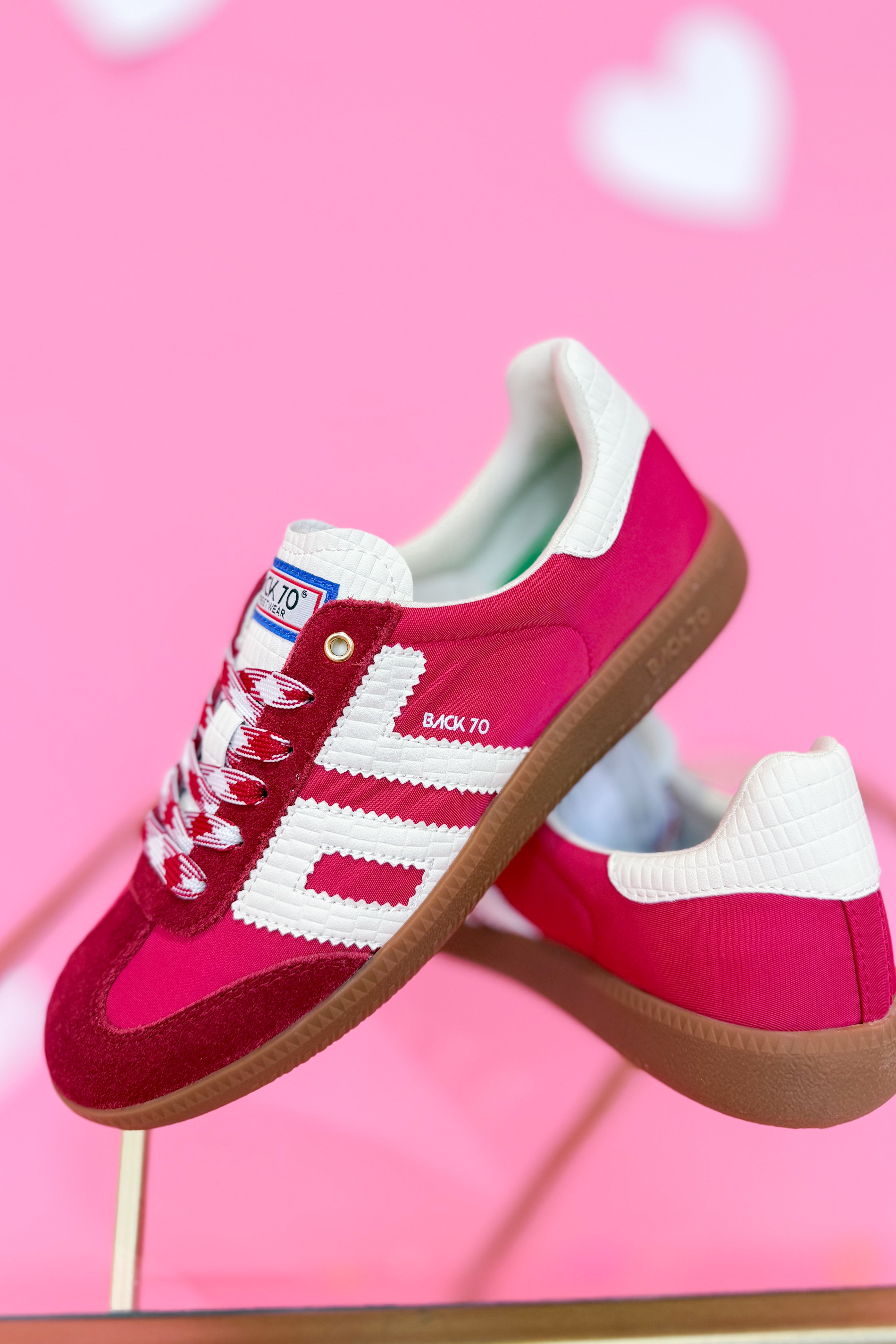 Red Milk BACK 70 Ghost Sneakers, 205 Sneakers in vibrant red with white accents, stylish casual footwear for everyday wear.