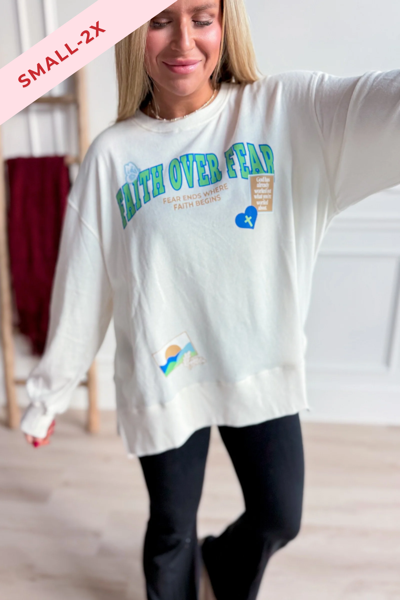 Faith Over Fear Pullover - Be You Boutique