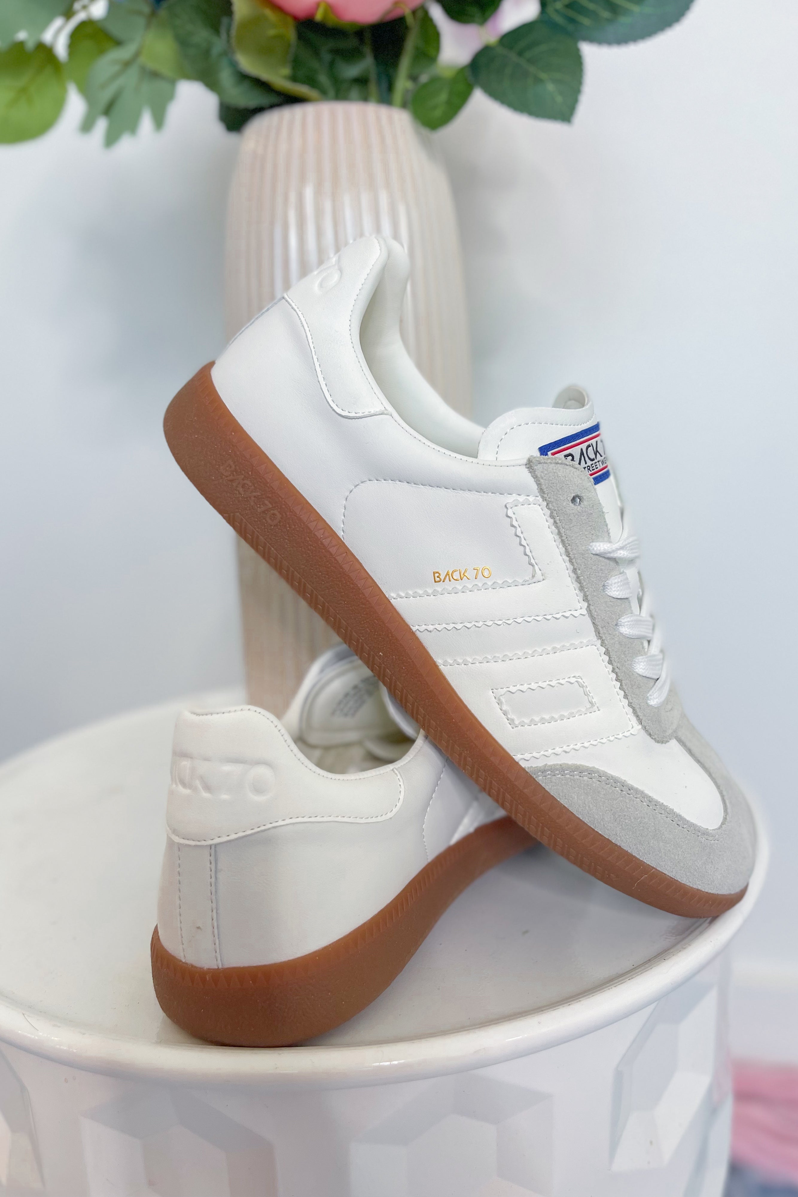 BACK 70 Cloud Sneakers in White Ice, 205 sneaker style, featuring sleek white design and modern athletic look.