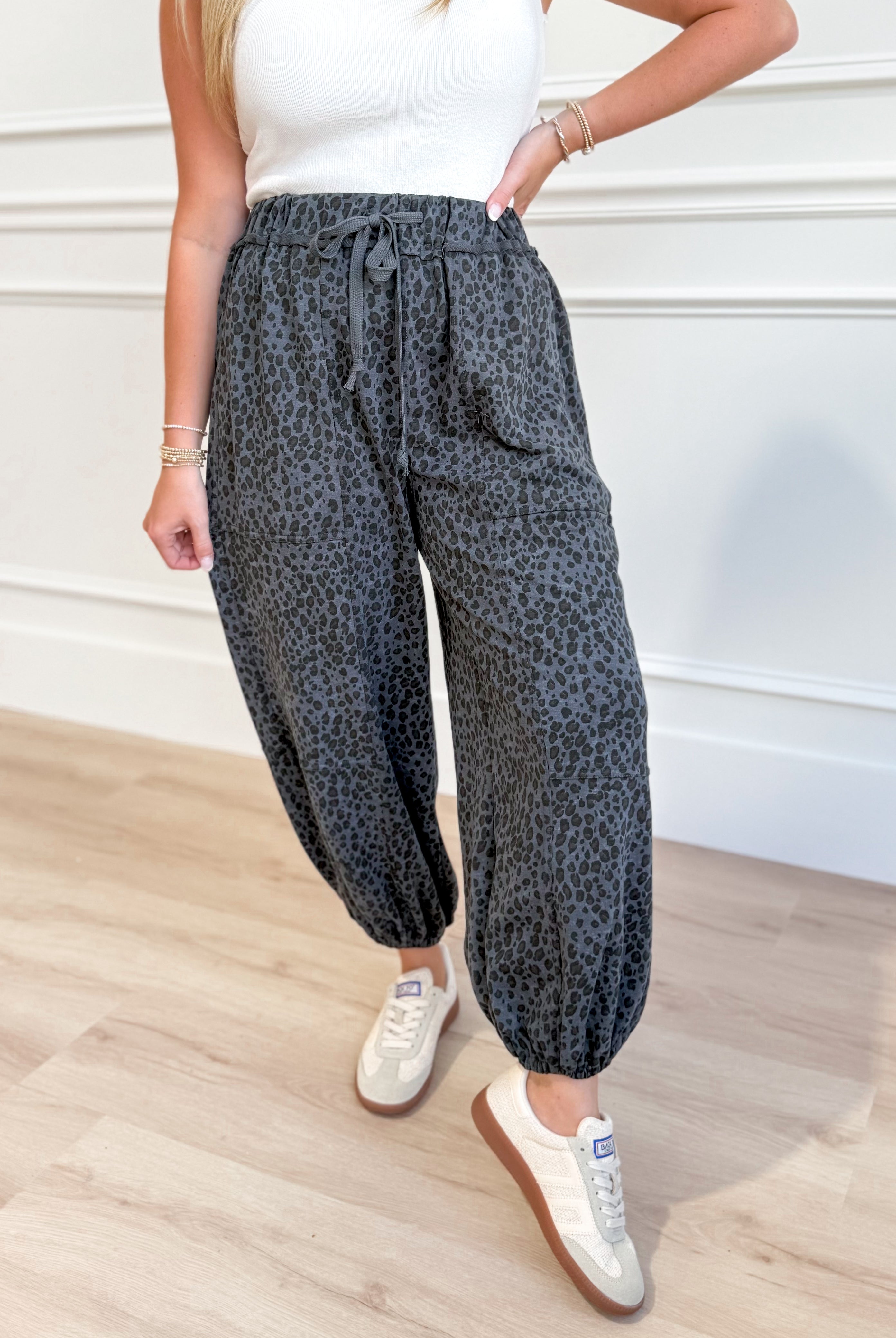 Larry Animal Print Jogger Pant - Be You Boutique