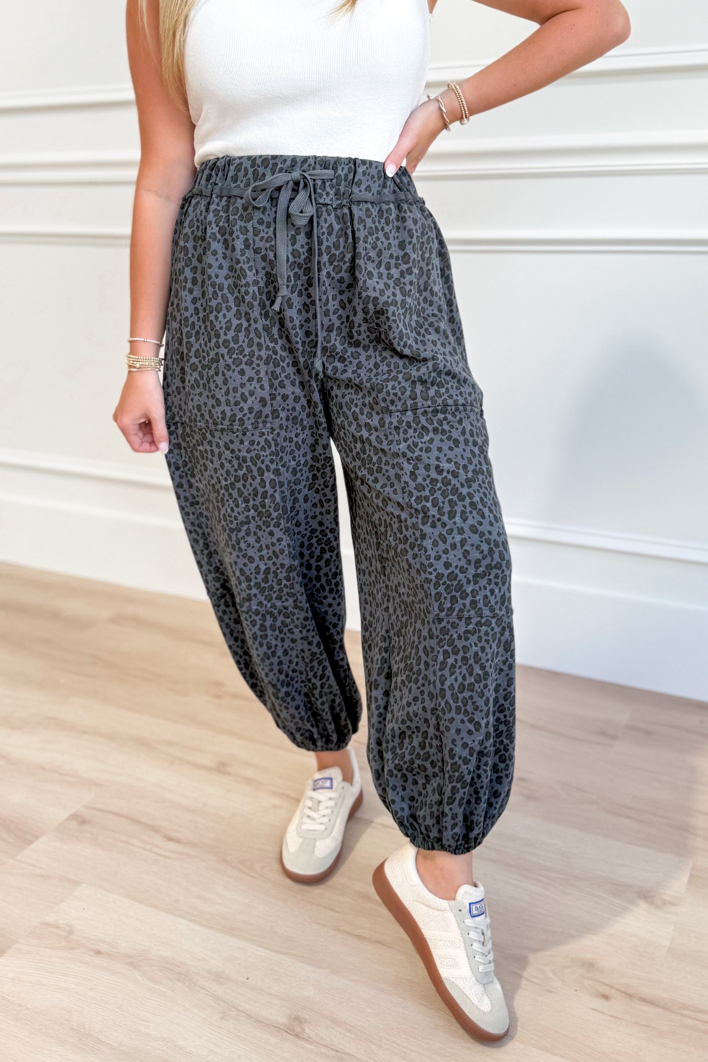 Larry Animal Print Jogger Pant - Be You Boutique