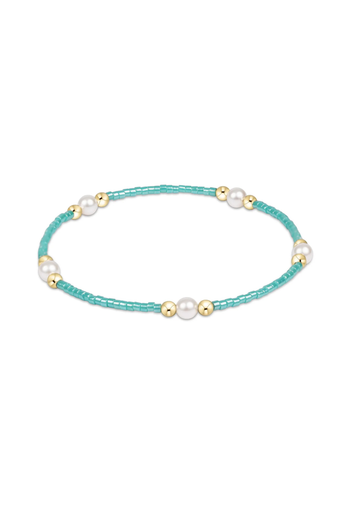 Enewton Sea Glass Hope Purpose Pearl Bracelet featuring sea glass beads and pearls on a delicate jewelry strand.