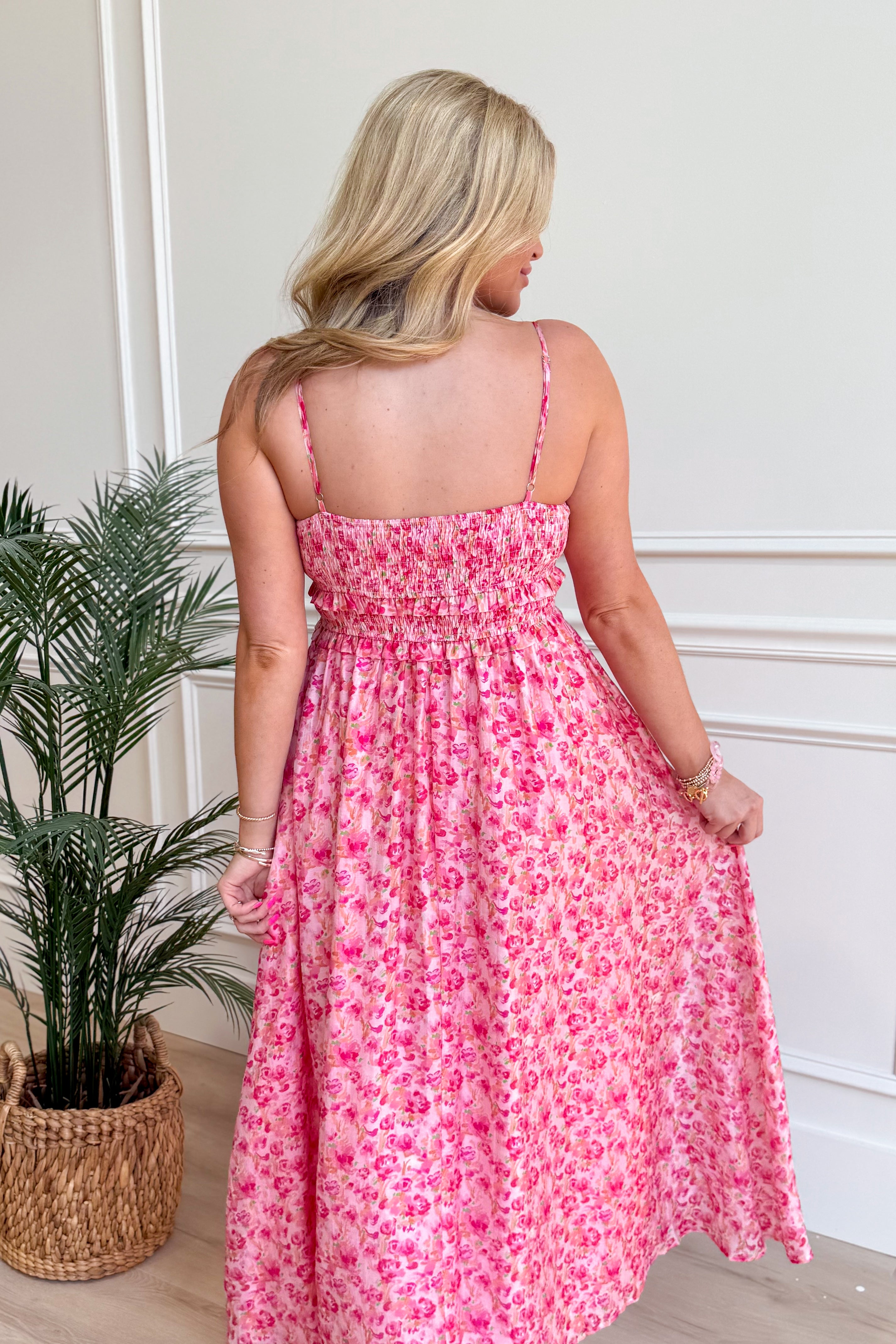 Rosy Breeze Maxi Dress - Be You Boutique