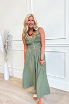 Whitney Embroidered Midi Pant Set - Be You Boutique