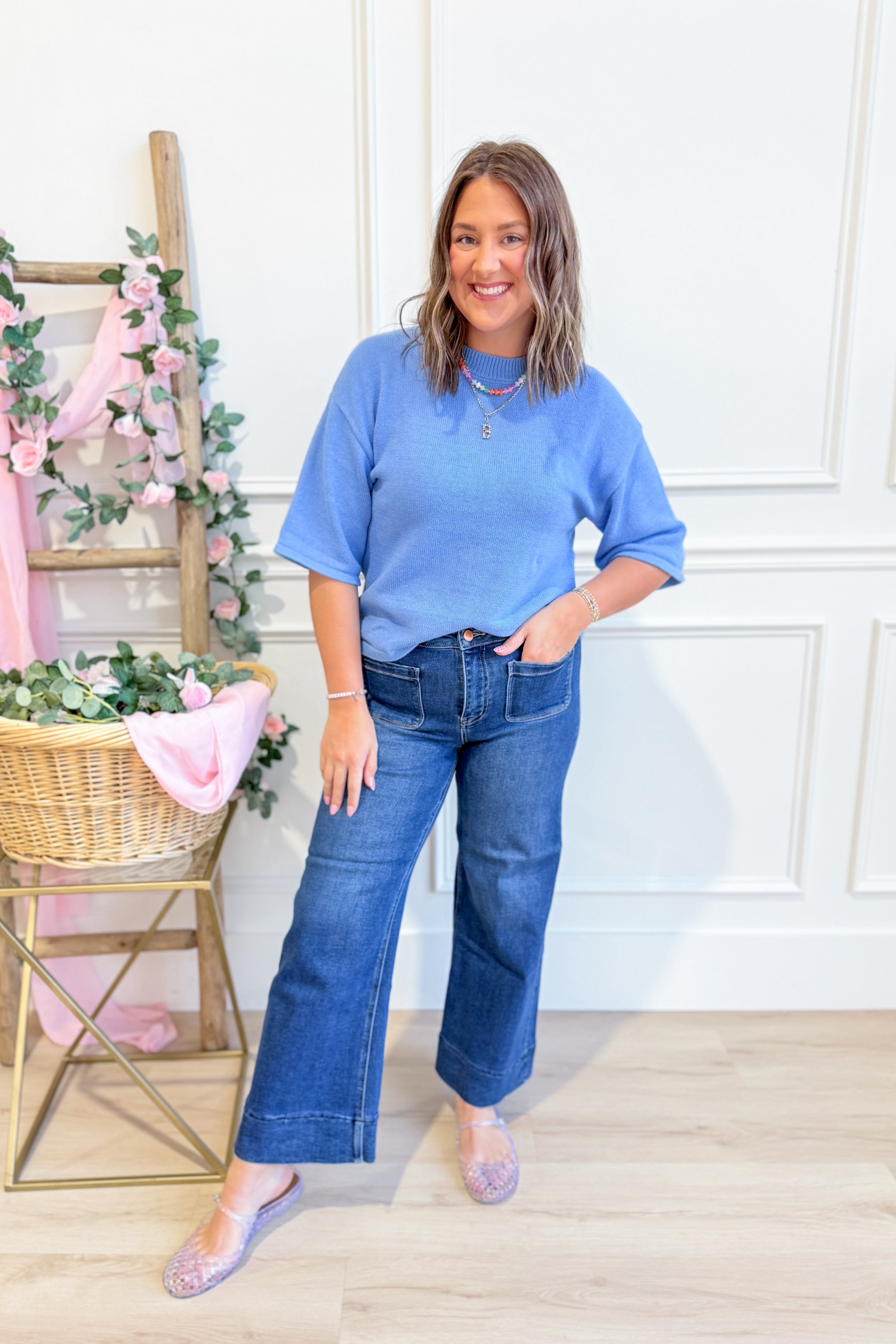 Kayla Basic Sweater Knit Top - Be You Boutique