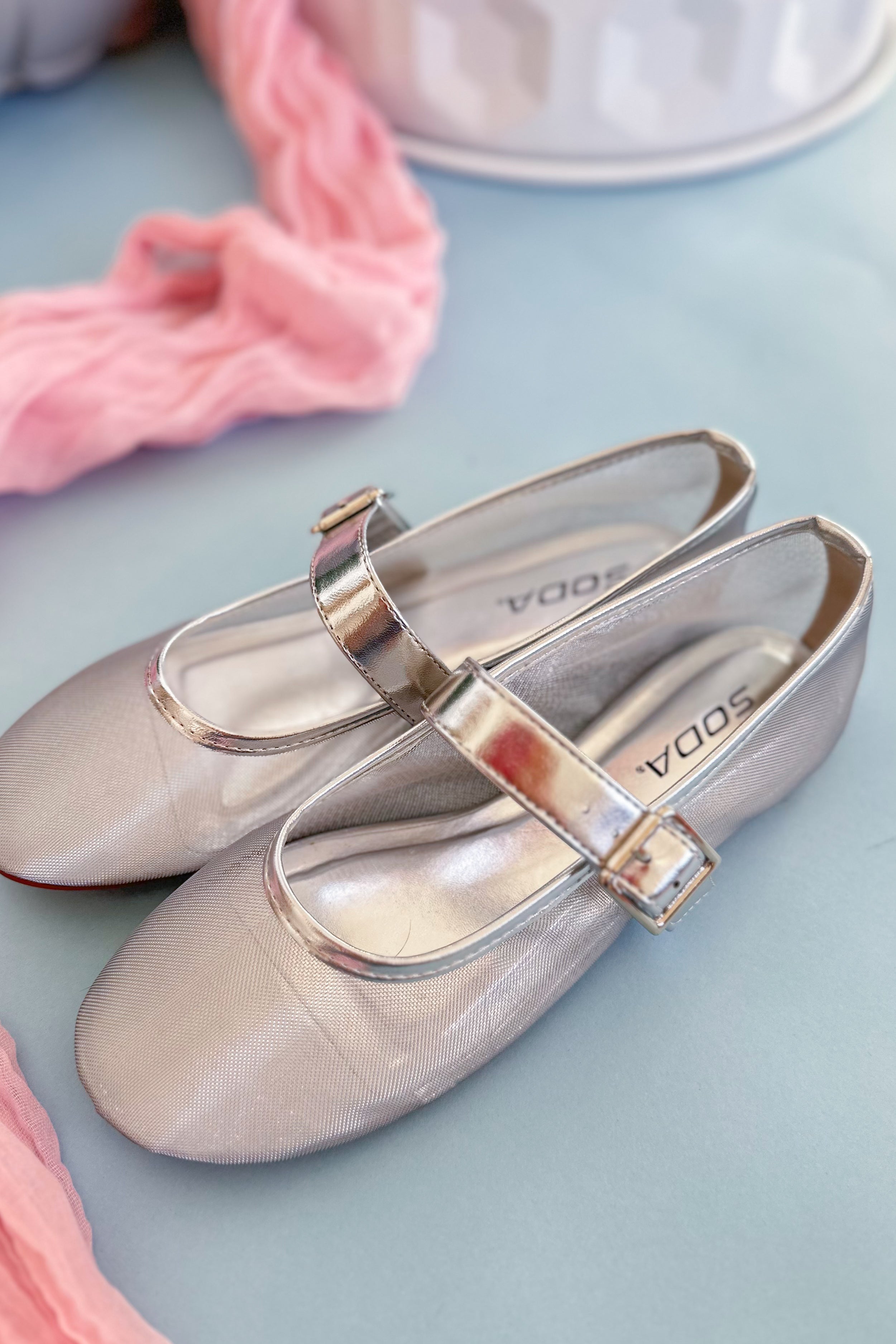 Soda Summer Round Toe Mesh Mary Jane Flat - Be You Boutique