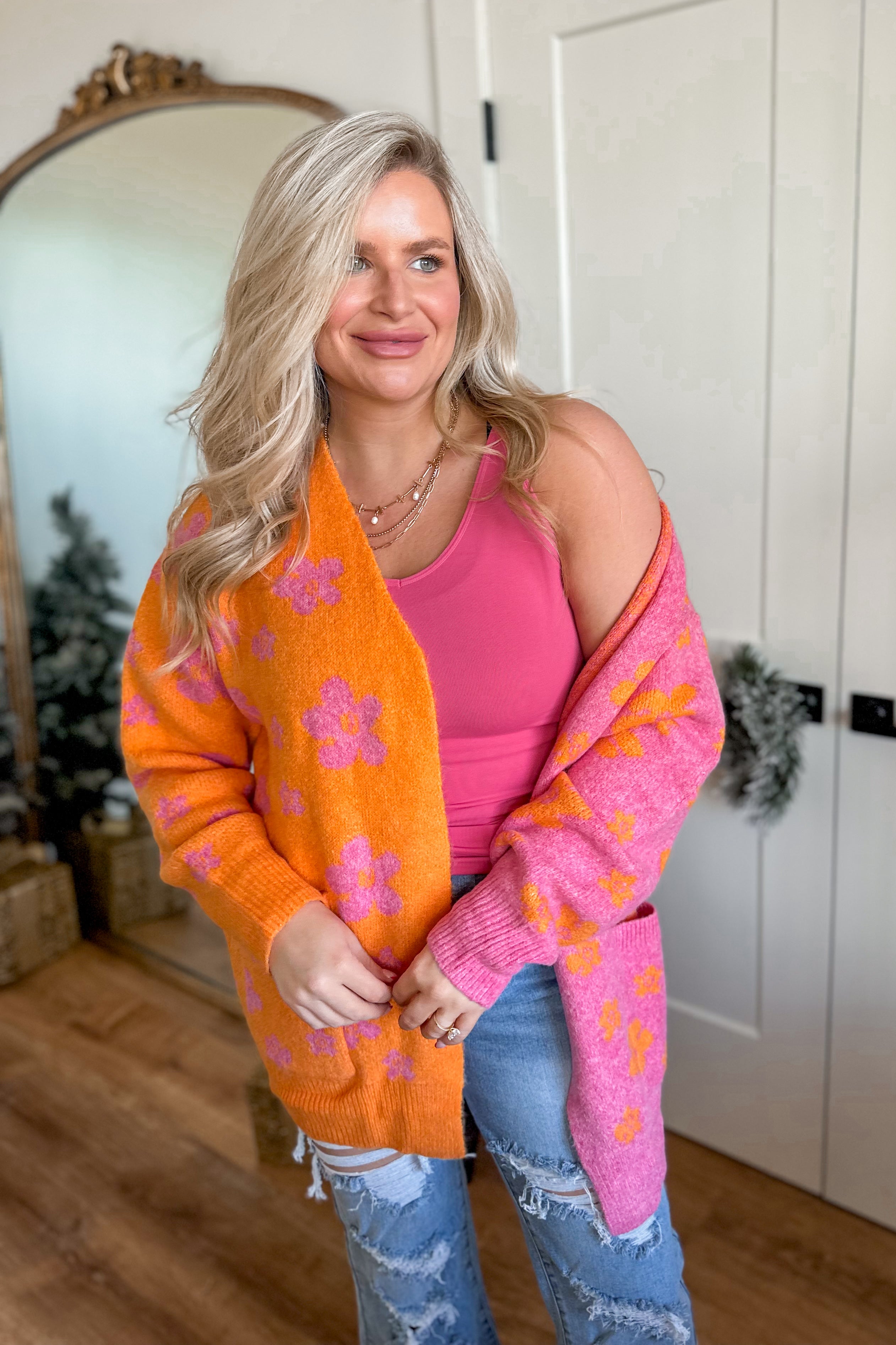 Cathy Basic Reversible Seamless Tank ~ Hot Pink - Be You Boutique