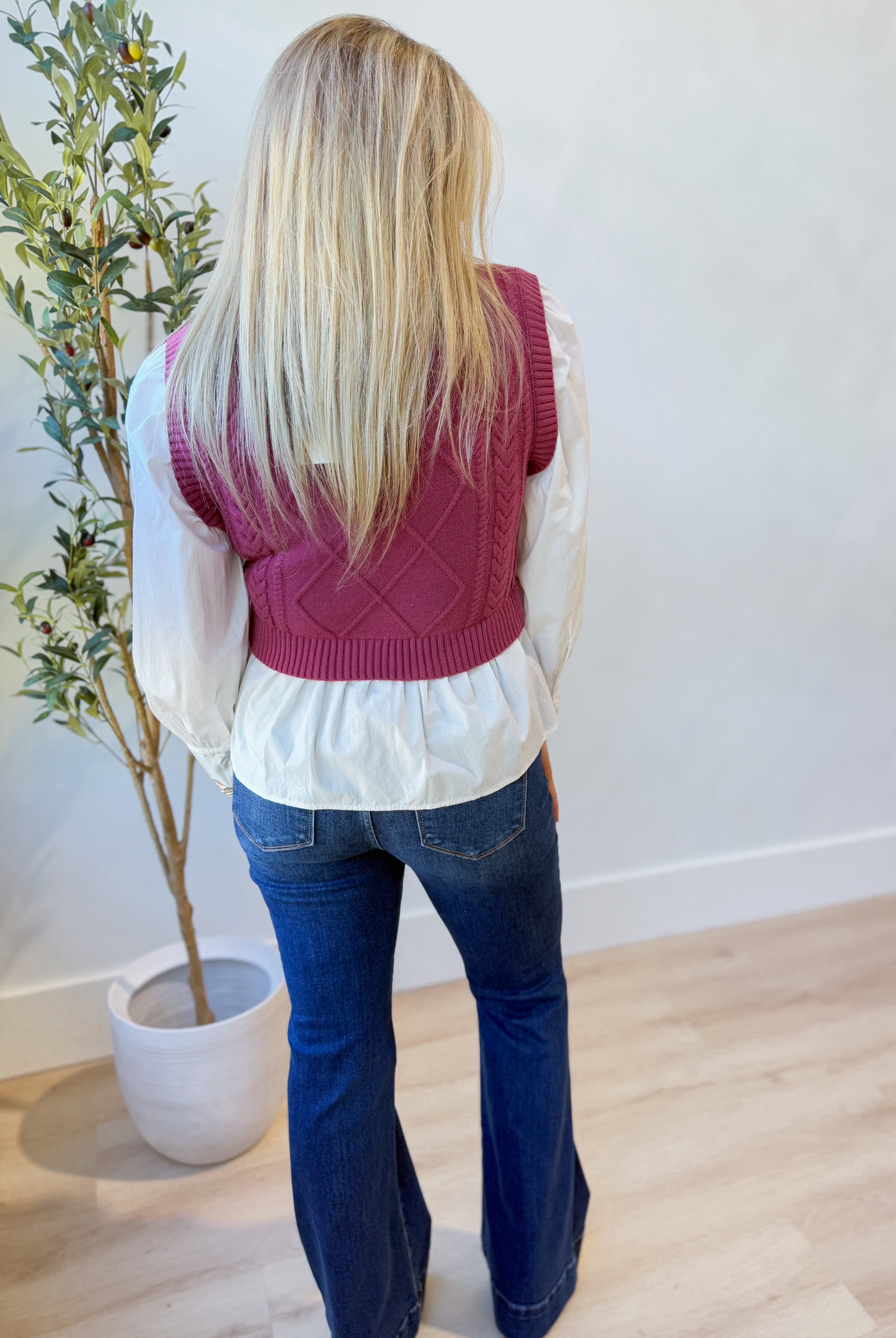 Luna Cable Knit Long Sleeve Sweater Top - Be You Boutique