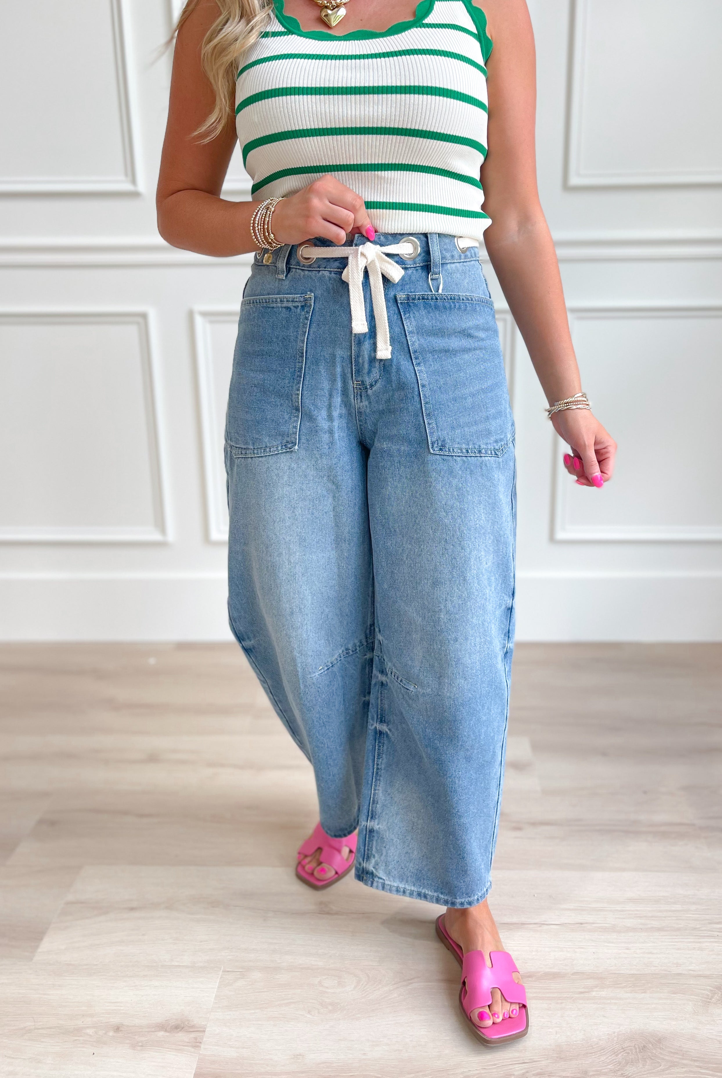 Benny Washed Barrel Jean - Be You Boutique