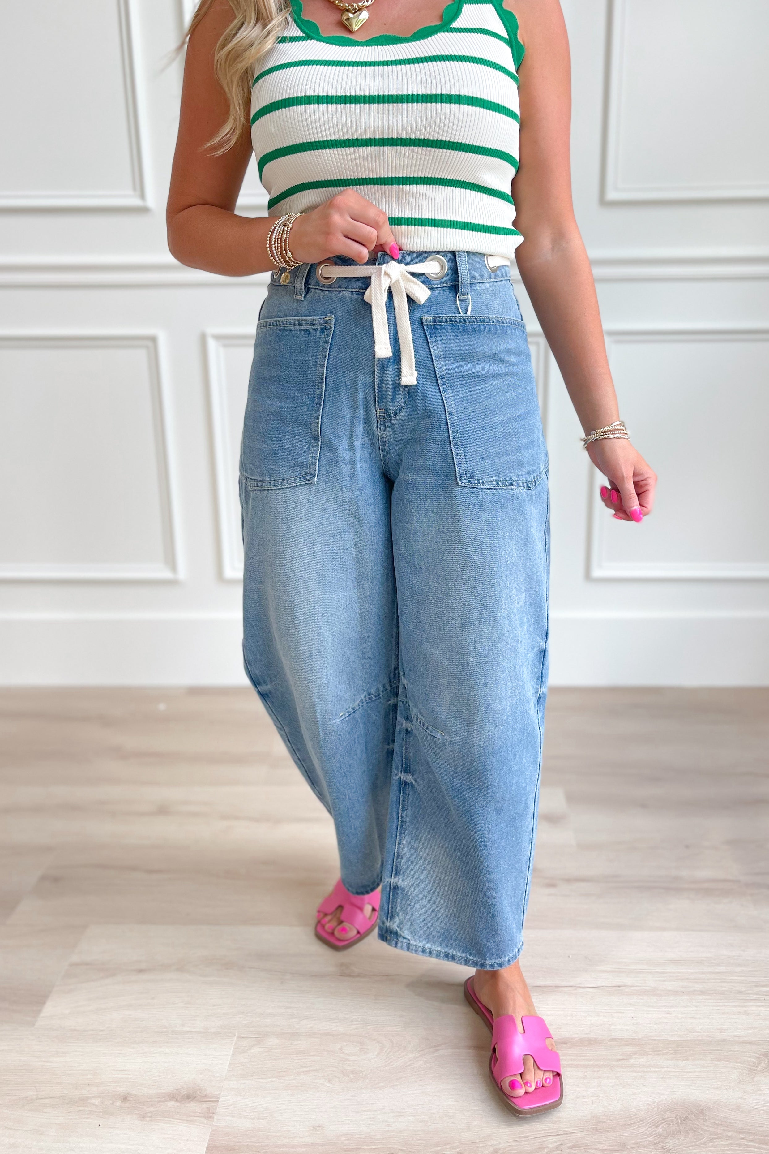 Benny Washed Barrel Jean - Be You Boutique