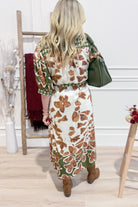 Holly Botanical Print Midi Dress - Be You Boutique