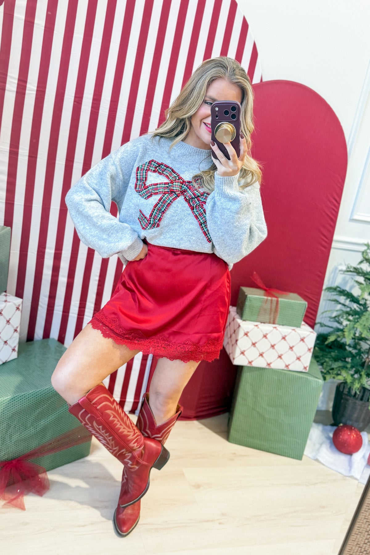 TWENTIFOURTH Marlow bow detailed fall sweater in 132 style