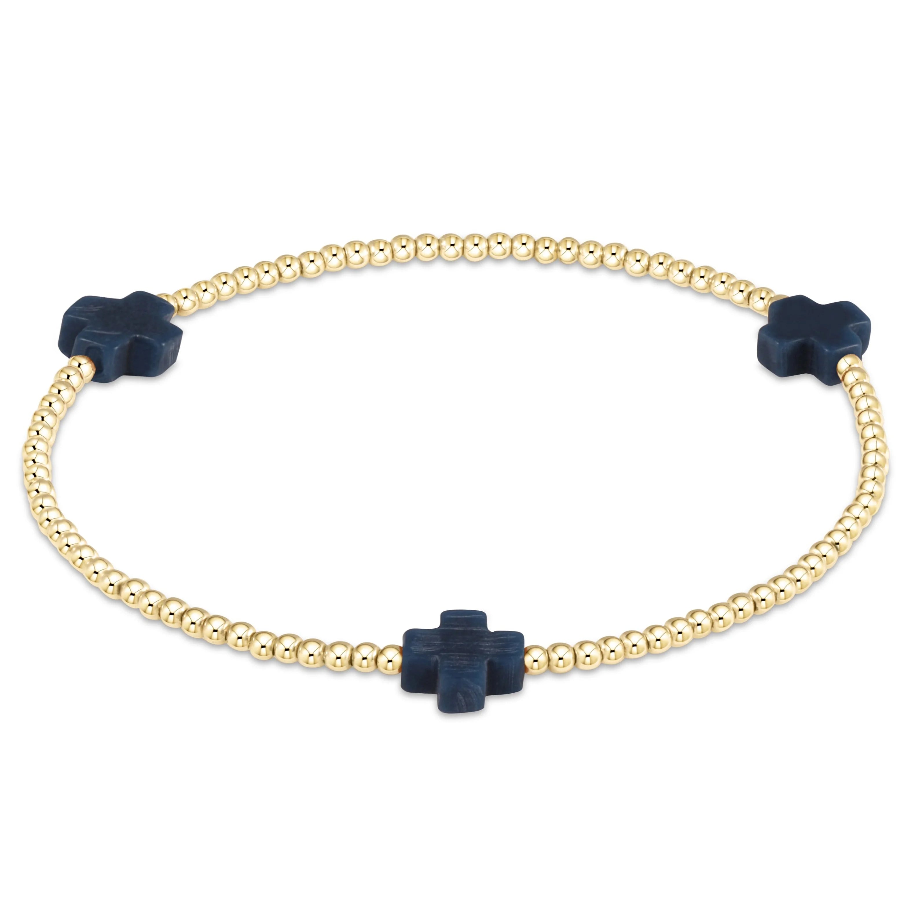 Enewton 2mm Signature Cross Gold Bracelet - Be You Boutique