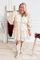 Candance Floral Contrasted Trim Dress - Be You Boutique