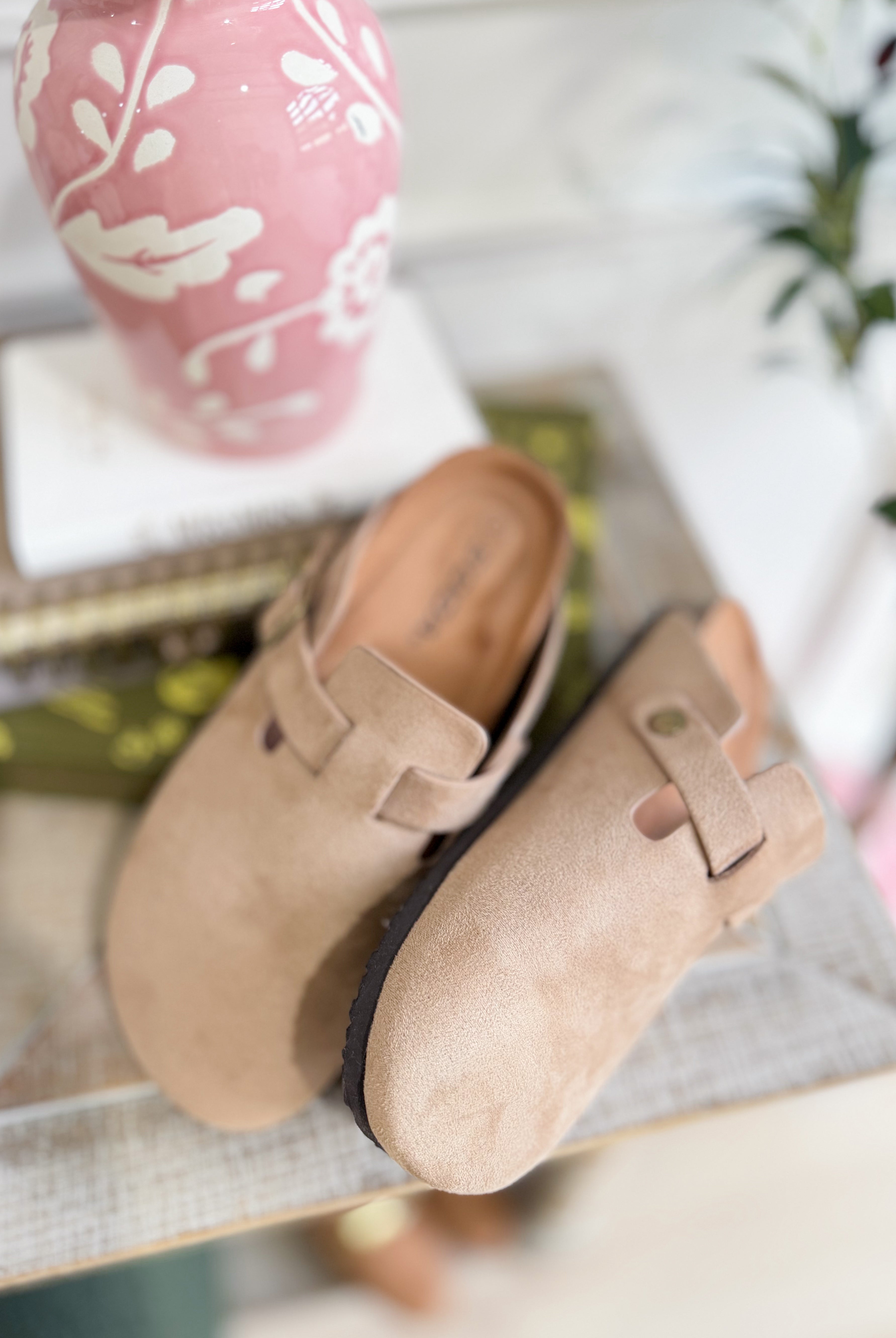 SODA Regis clog slip-on shoe in neutral color, featuring a sleek design and comfortable fit, suitable for casual and work wear.