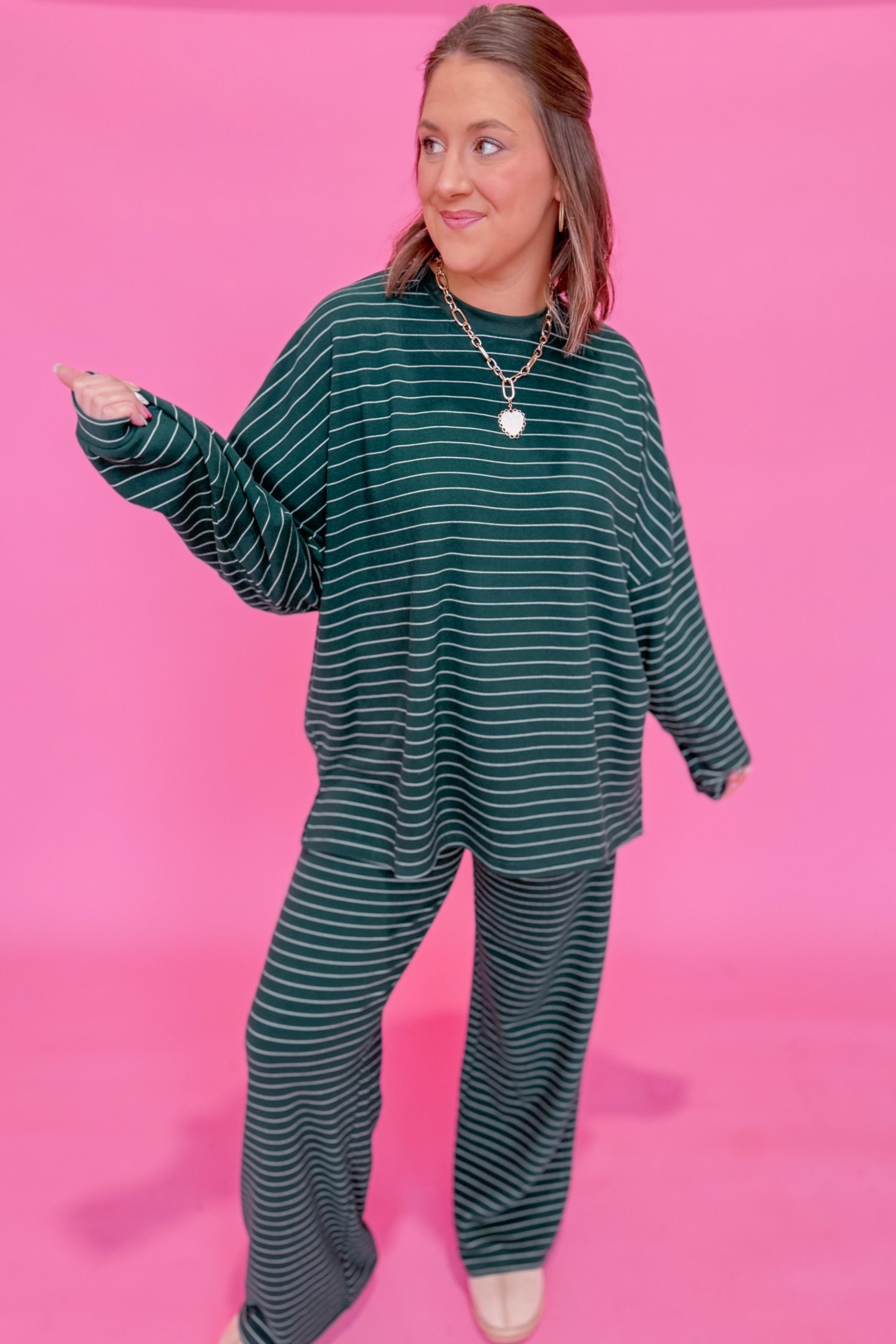 Ella Striped Long Sleeve Top - Be You Boutique