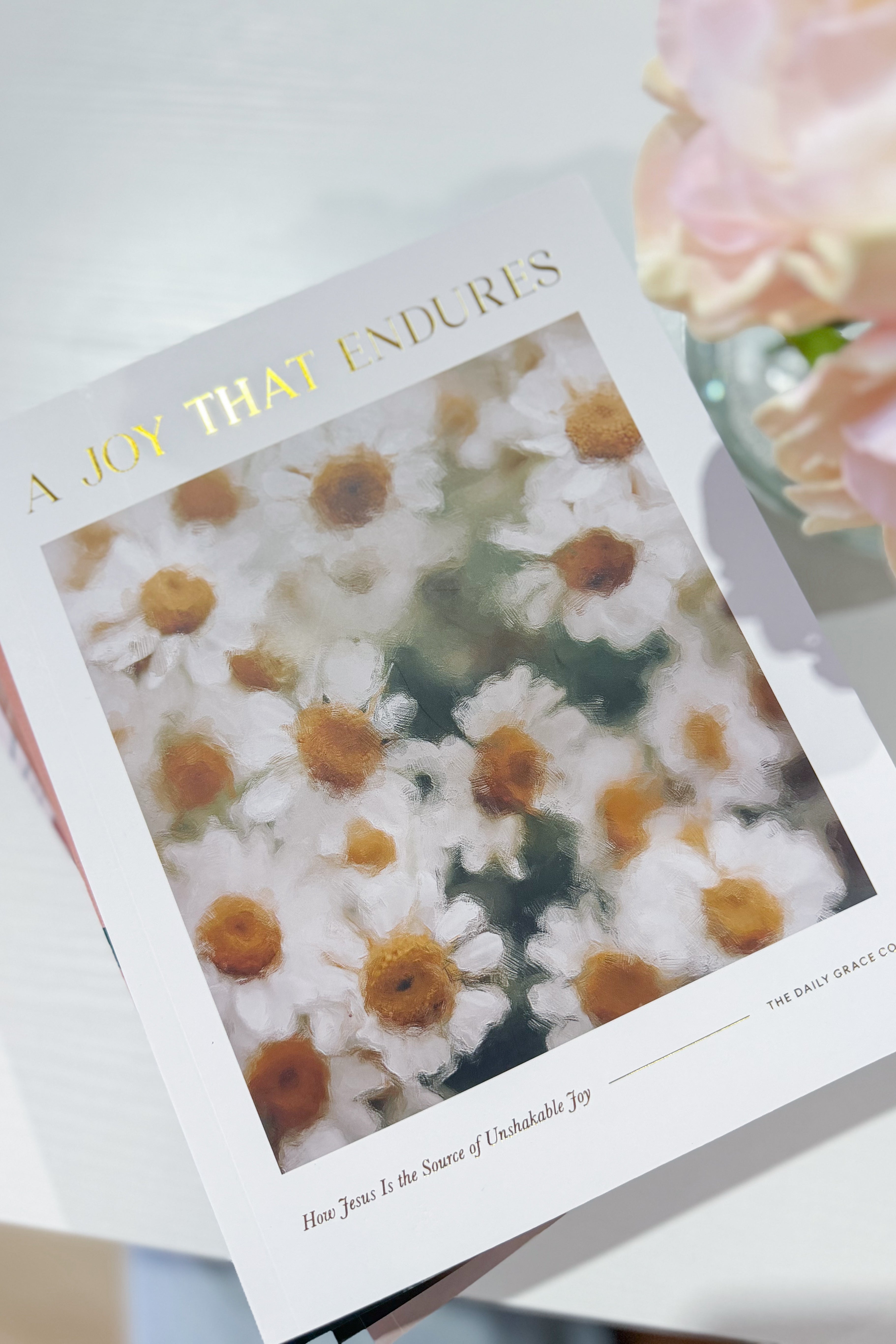 Joy That Endures Bible Study guide from THE DAILY GRACE CO, featuring a beautifully designed cover with scripture-inspired artwork.