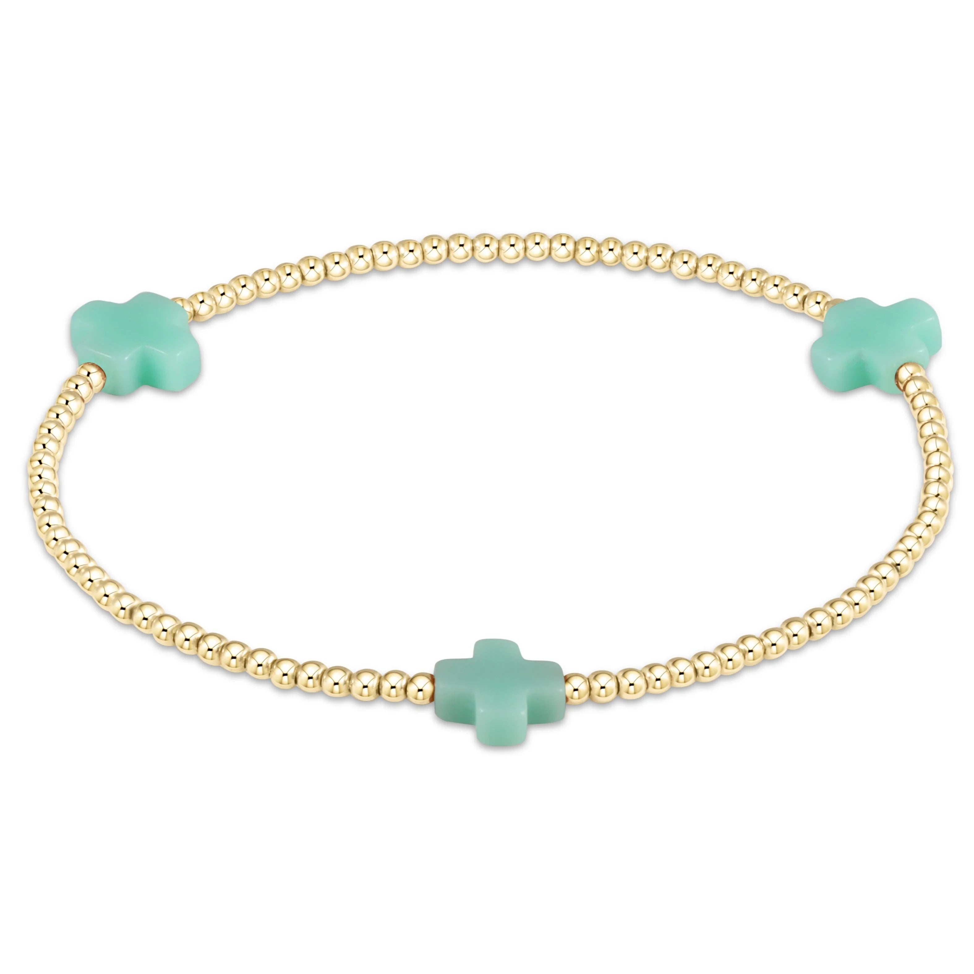 Enewton 2mm Signature Cross Gold Bracelet - Be You Boutique