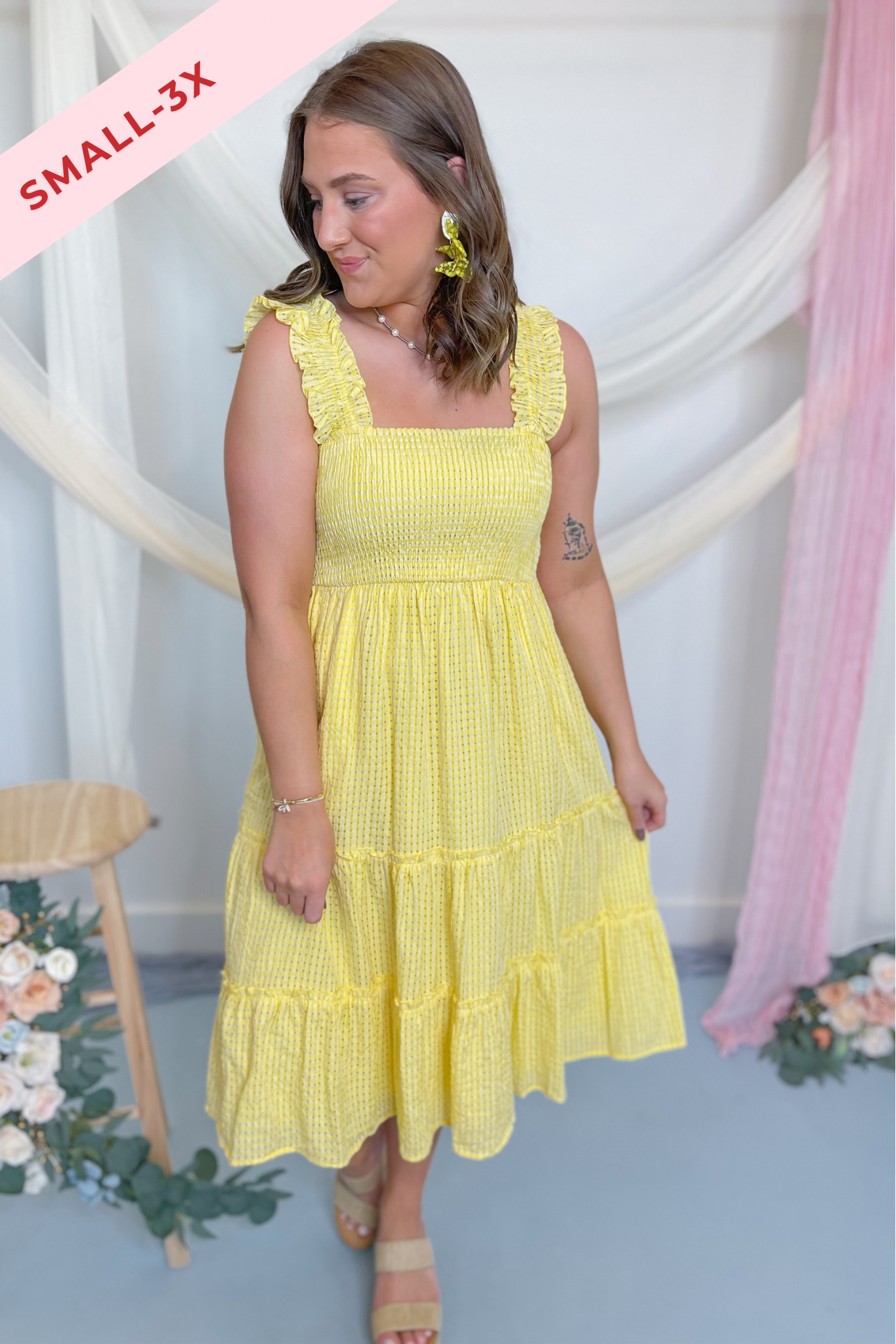Sunny Tiered Midi Dress - Be You Boutique