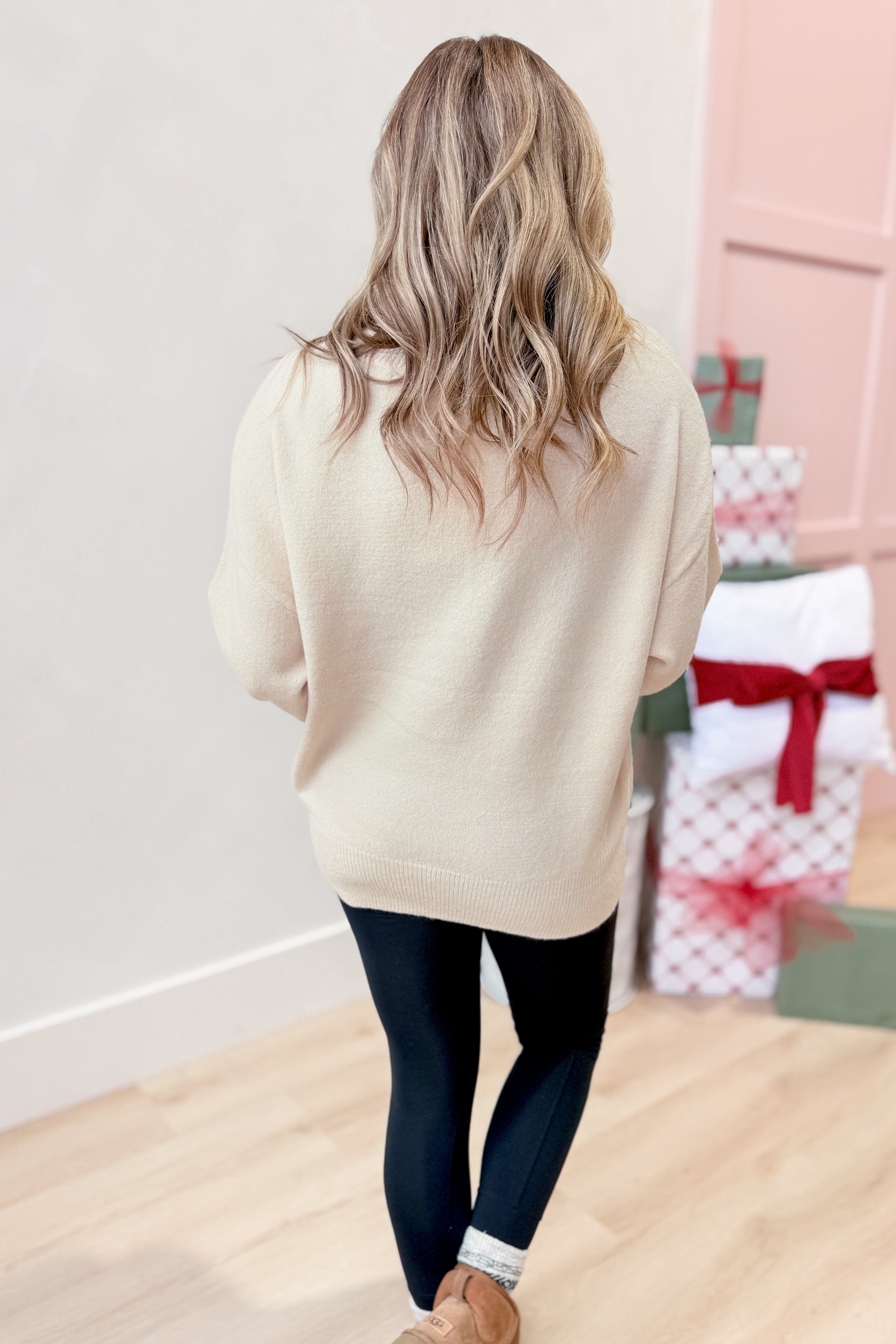 Shania V-Neck Sweater - Be You Boutique