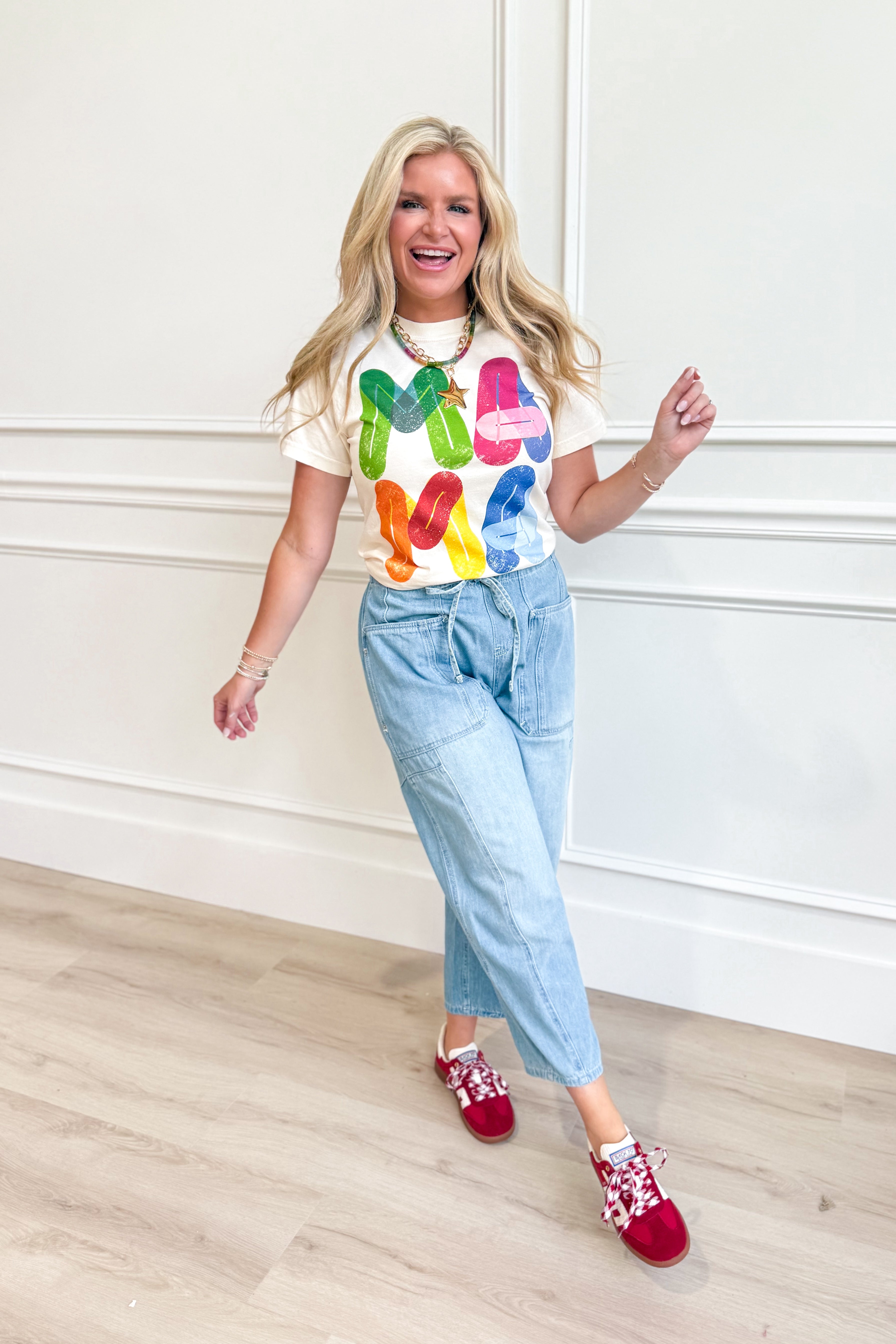 Bright and Cheerful Mama Graphic T-Shirt - Be You Boutique