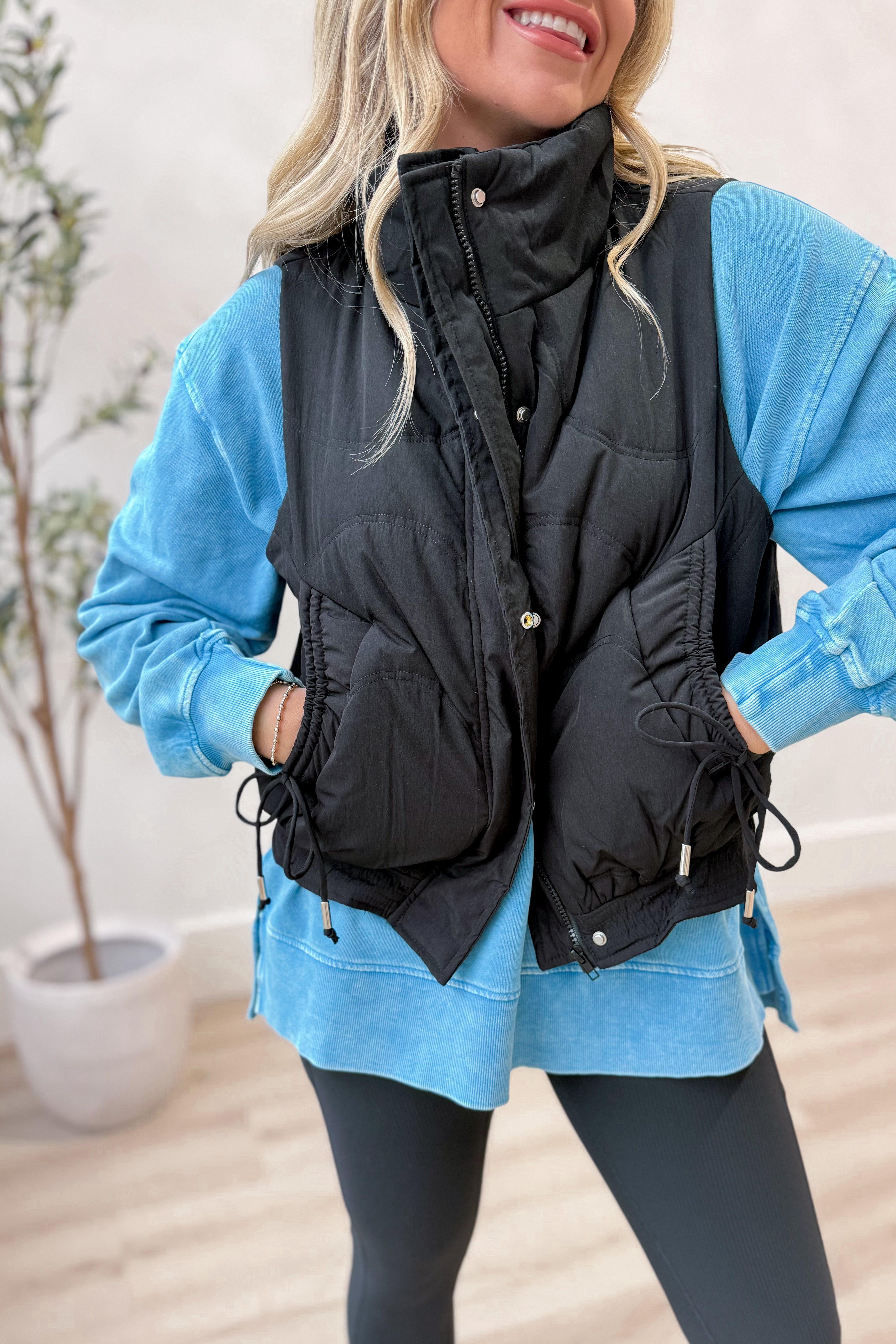 Abby Quilted Puffer Vest - Be You Boutique