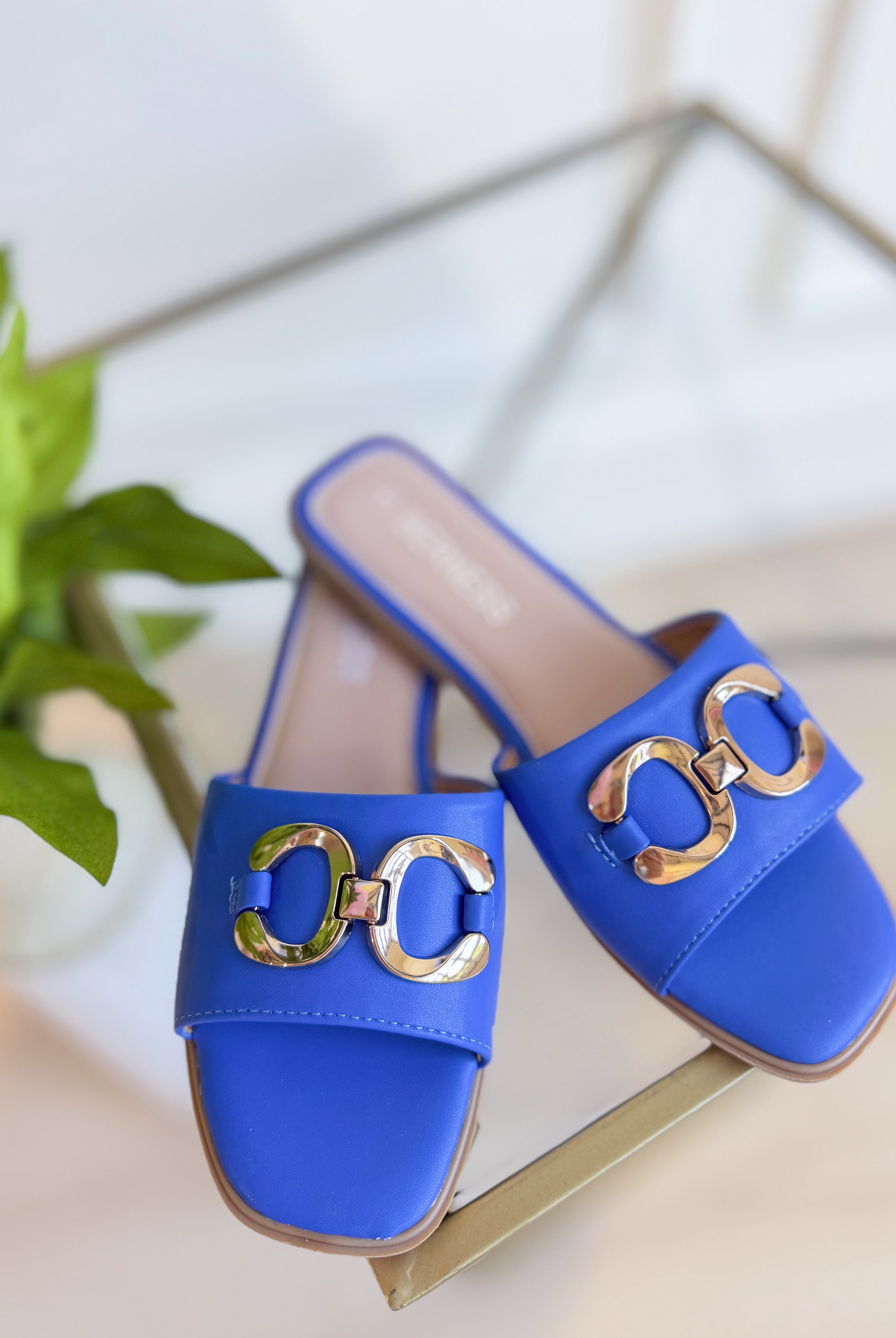 Berness Venus Royal Blue Sandal with open toe and ankle strap, stylish 212 other shoes for women.