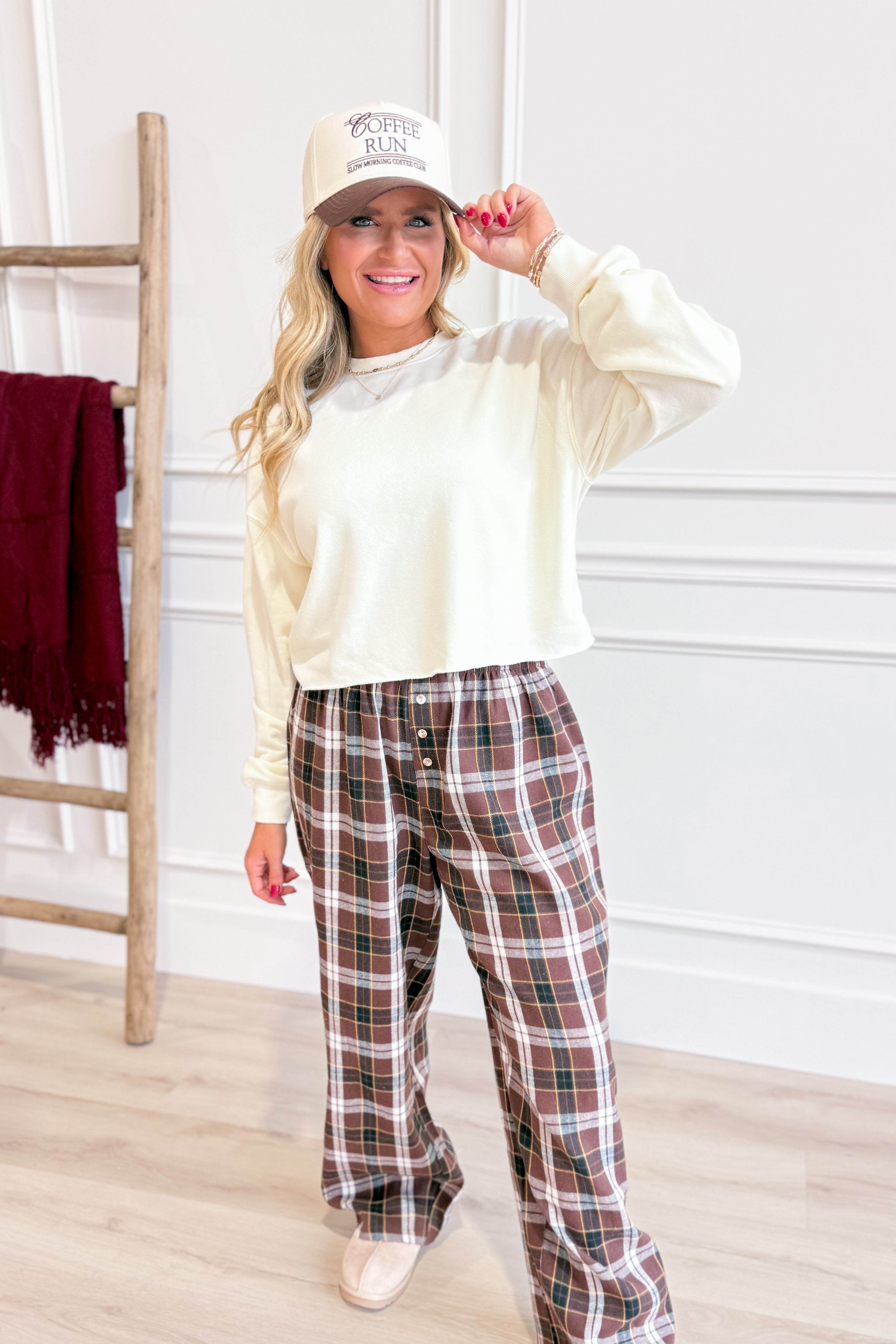 Terry Round Neck Pullover - Be You Boutique