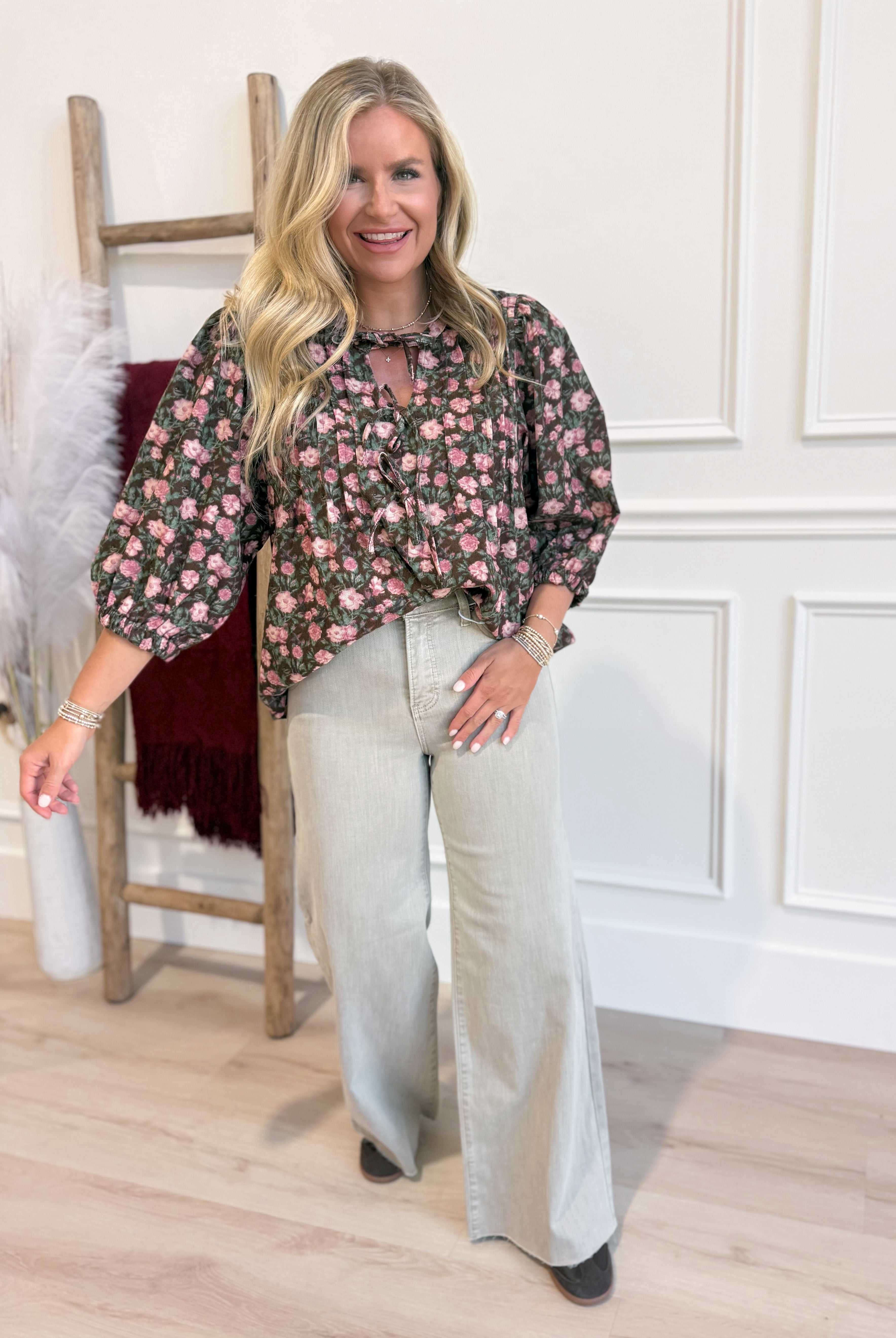 Risen Braxton High Rise Lurex Palazzo Pant - Be You Boutique