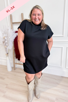 Terri Jersey Mock Neck Dress - Be You Boutique