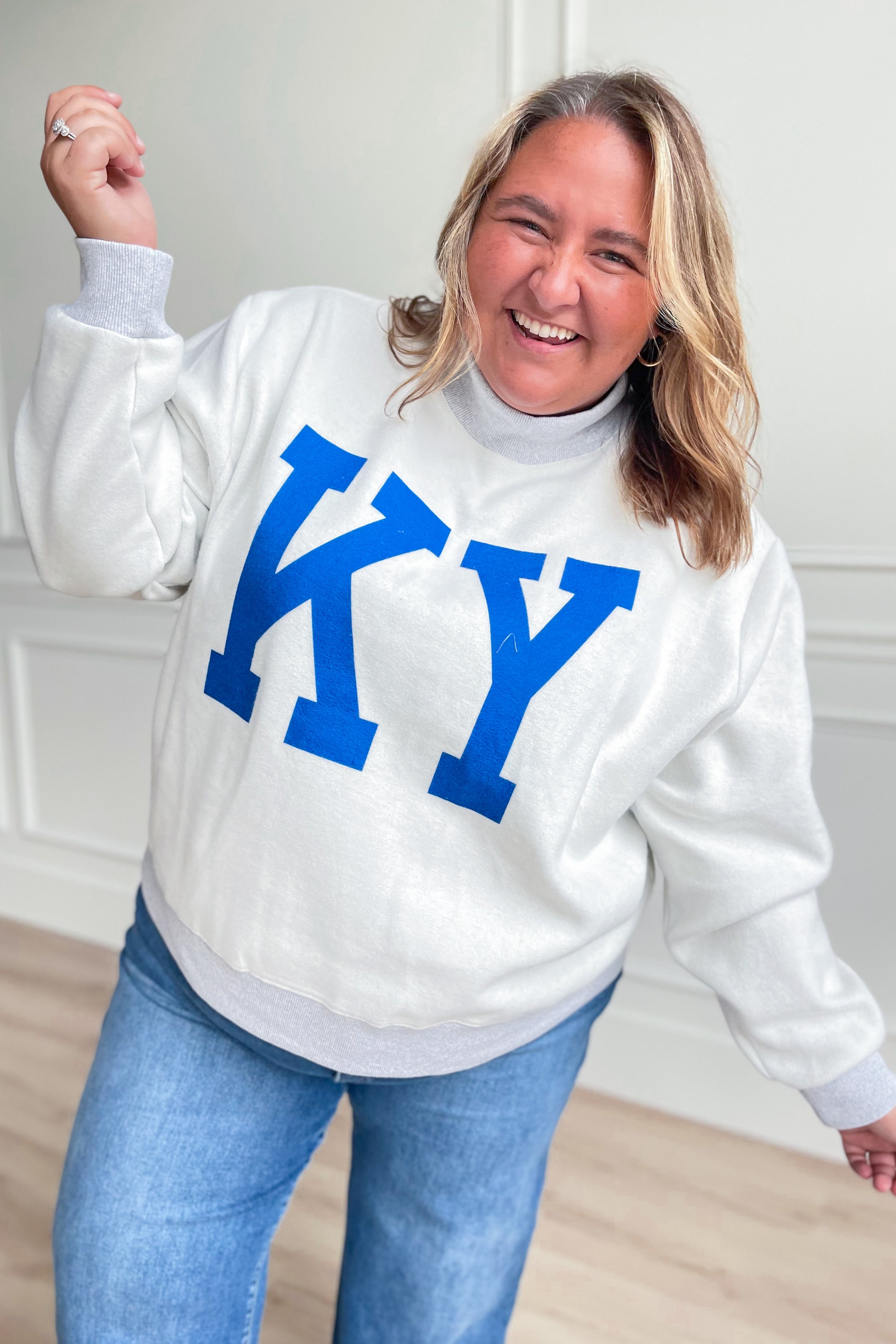 Kentucky Reversible Mock Neck Sweatshirt (PREORDER) - Be You Boutique