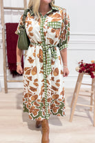 Holly Botanical Print Midi Dress - Be You Boutique