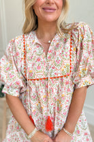 Connie Floral Honeycomb Dress - Be You Boutique