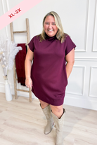 Terri Jersey Mock Neck Dress - Be You Boutique
