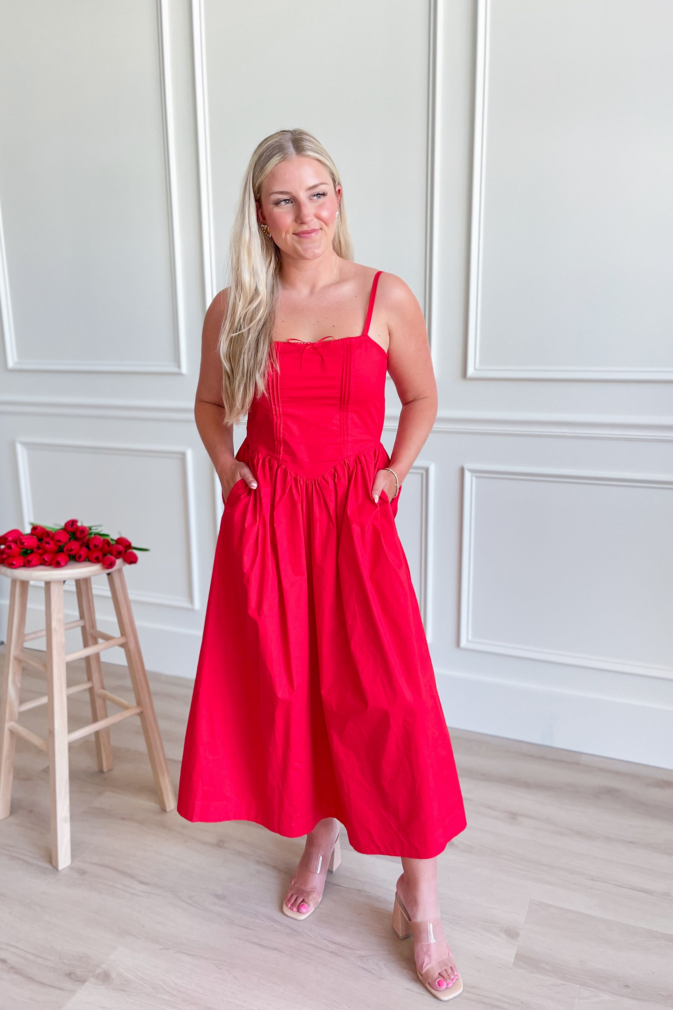 Betty Drop Waist Sleeveless Maxi Dress - Be You Boutique