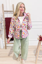 Victoria Floral Printed Quilted Jacket - Be You Boutique