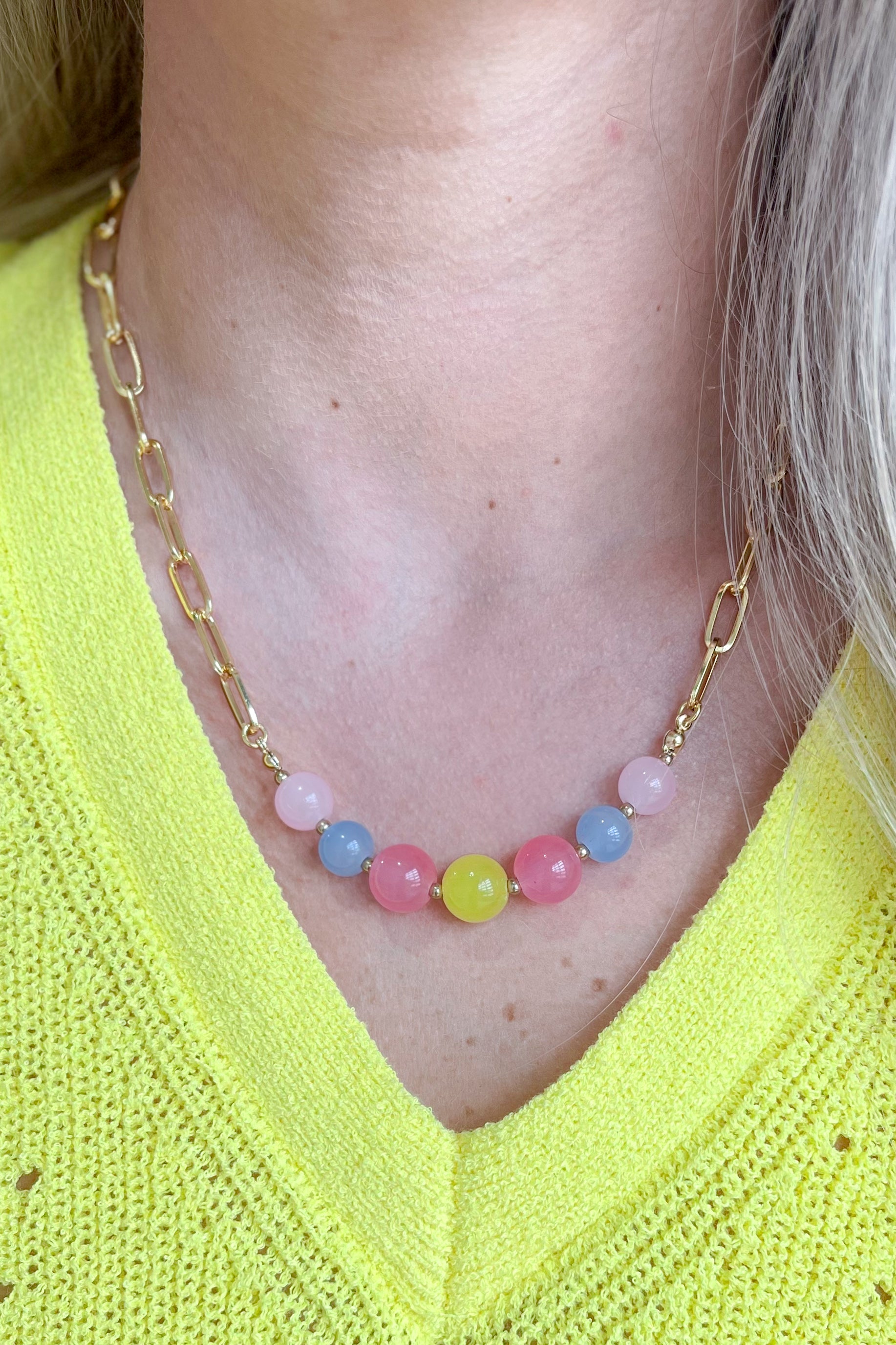 Zenzii Sydney Glass Bead Necklace - Be You Boutique