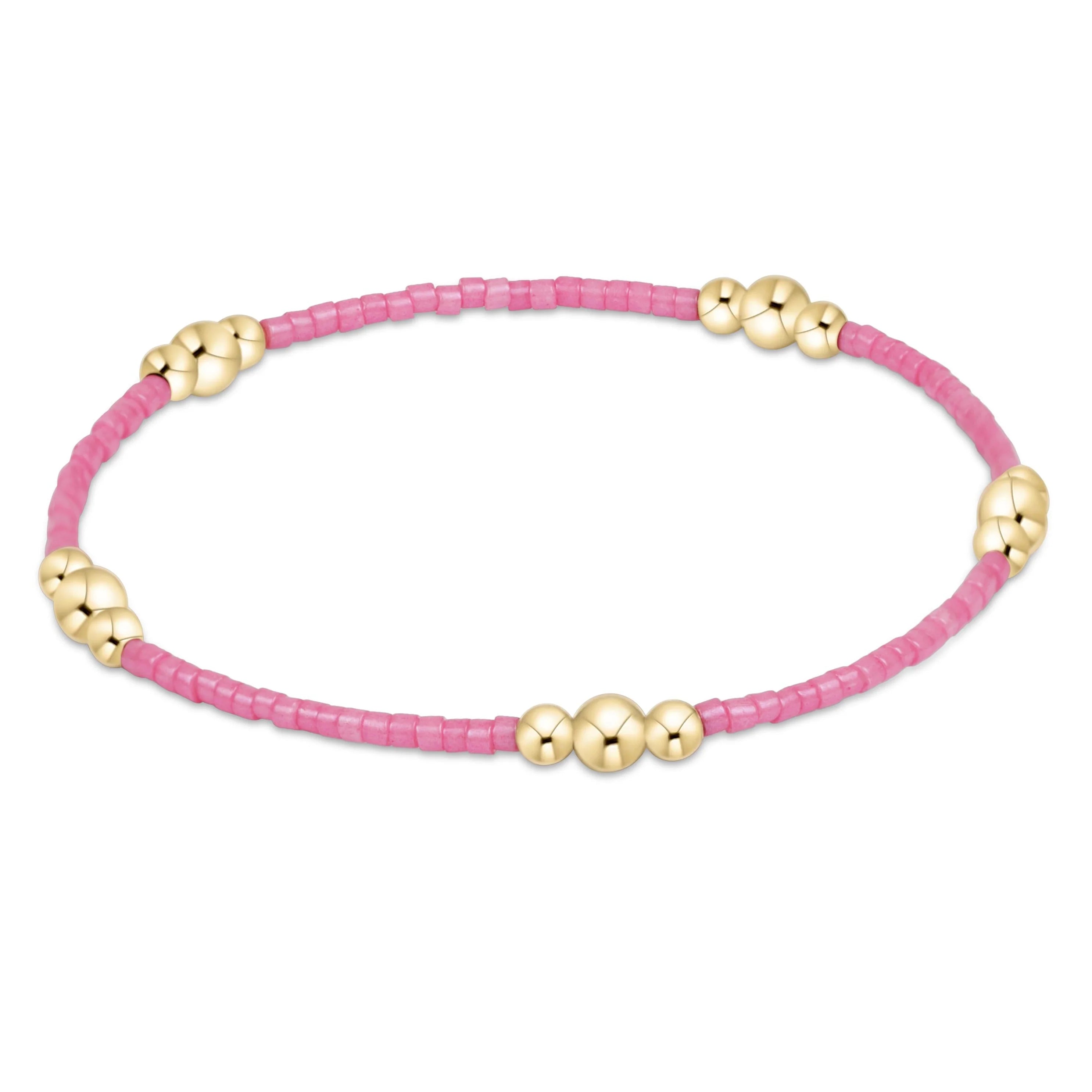 Enewton Bubblegum Hope Purpose Gold Bracelet featuring a sleek gold chain and a small charm with bubblegum and hope motifs.