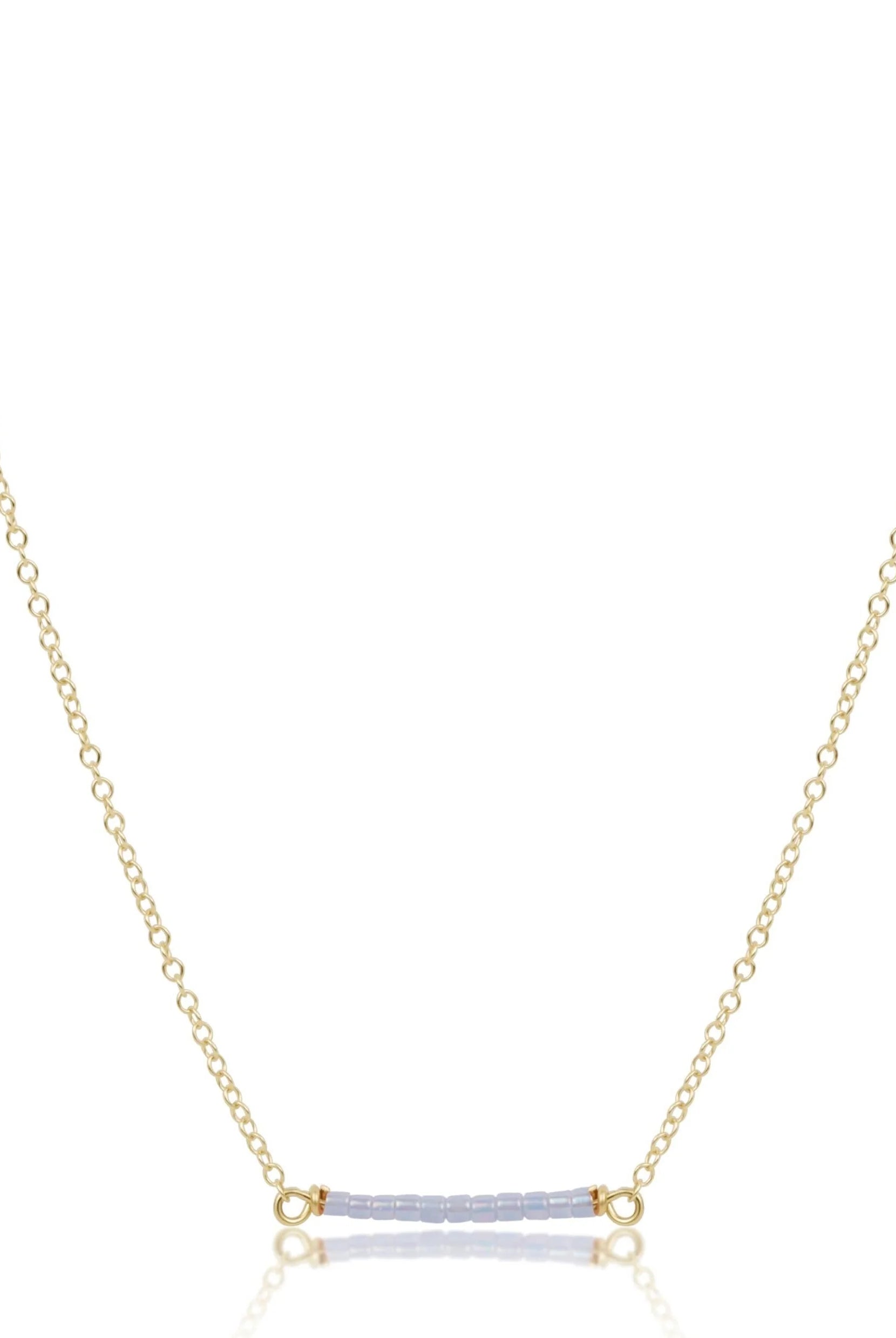 Enewton gold chain necklace featuring ocean mist hope bliss design, elegant jewelry piece with intricate chain details.