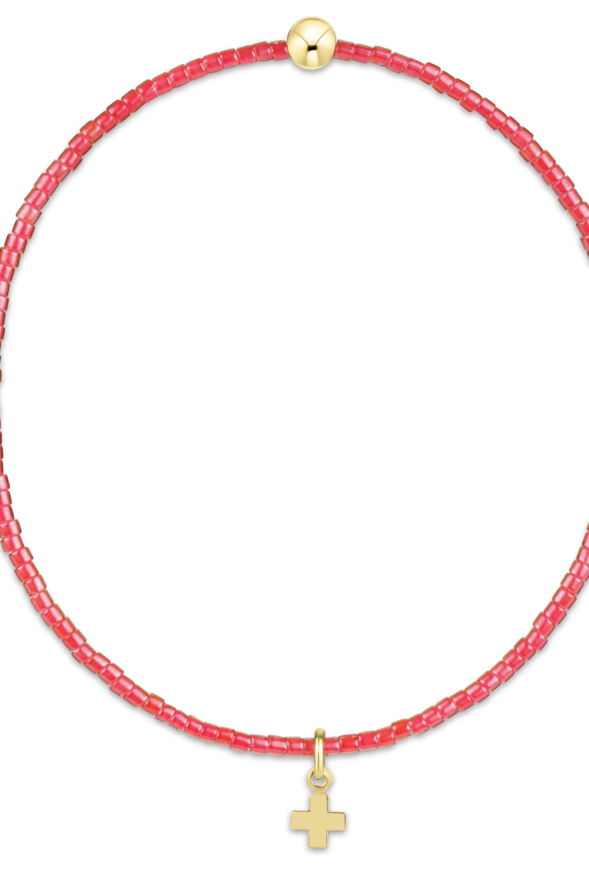 Enewton Sherbert Hope classic signature cross charm bracelet with colorful beads and silver accents, stylish jewelry accessory.