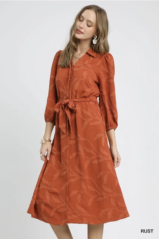 Debby Textured Tiered Midi Dress - Be You Boutique